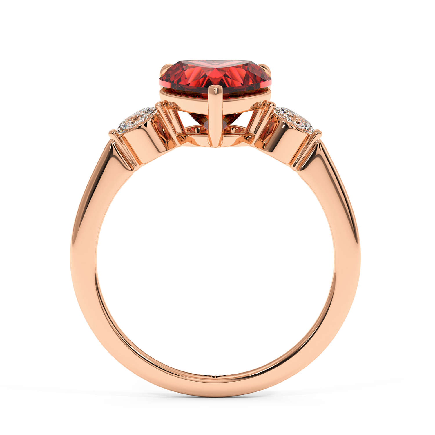 18K Rose Gold Montana Engagement Ring