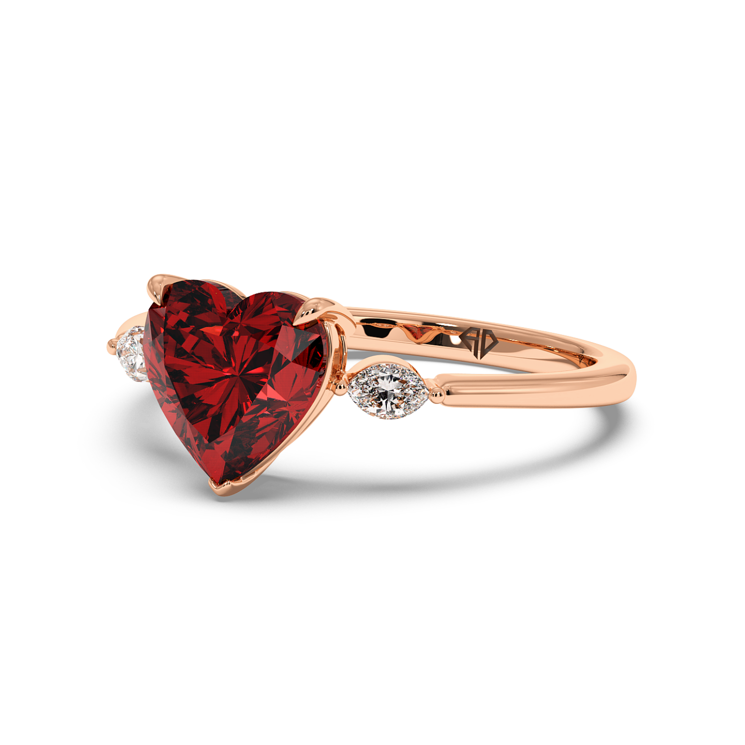 18K Rose Gold Montana Engagement Ring