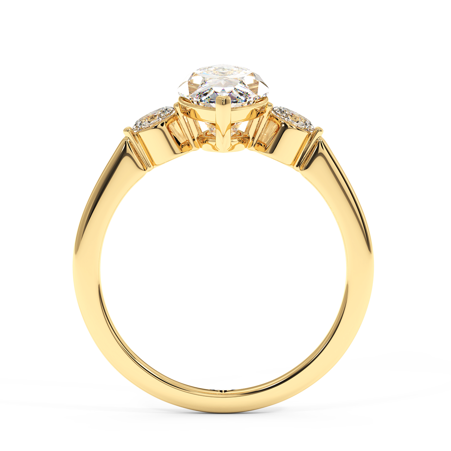 18K Yellow Gold Montana Engagement Ring