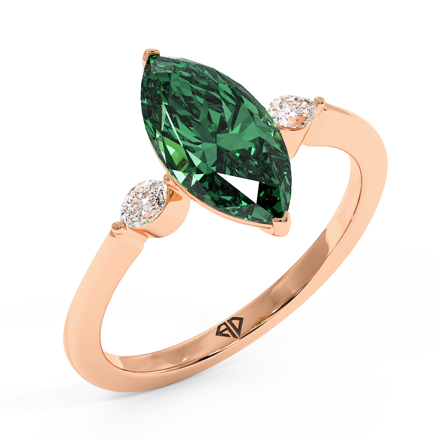 18K Rose Gold Montana Engagement Ring