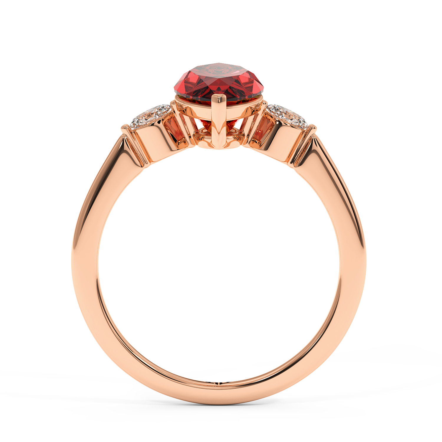 18K Rose Gold Montana Engagement Ring