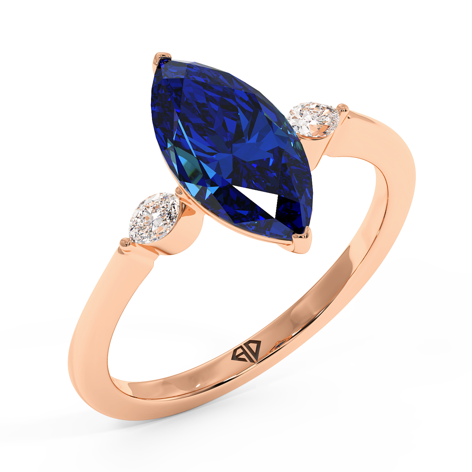 18K Rose Gold Montana Engagement Ring