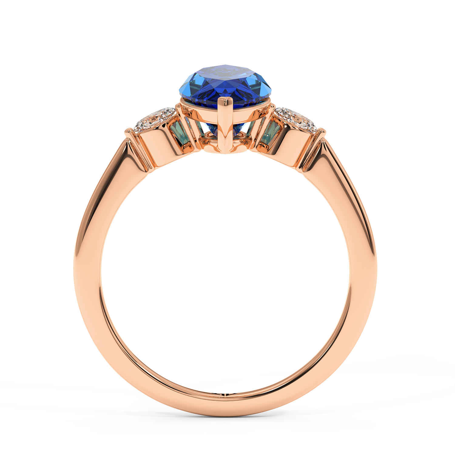 18K Rose Gold Montana Engagement Ring