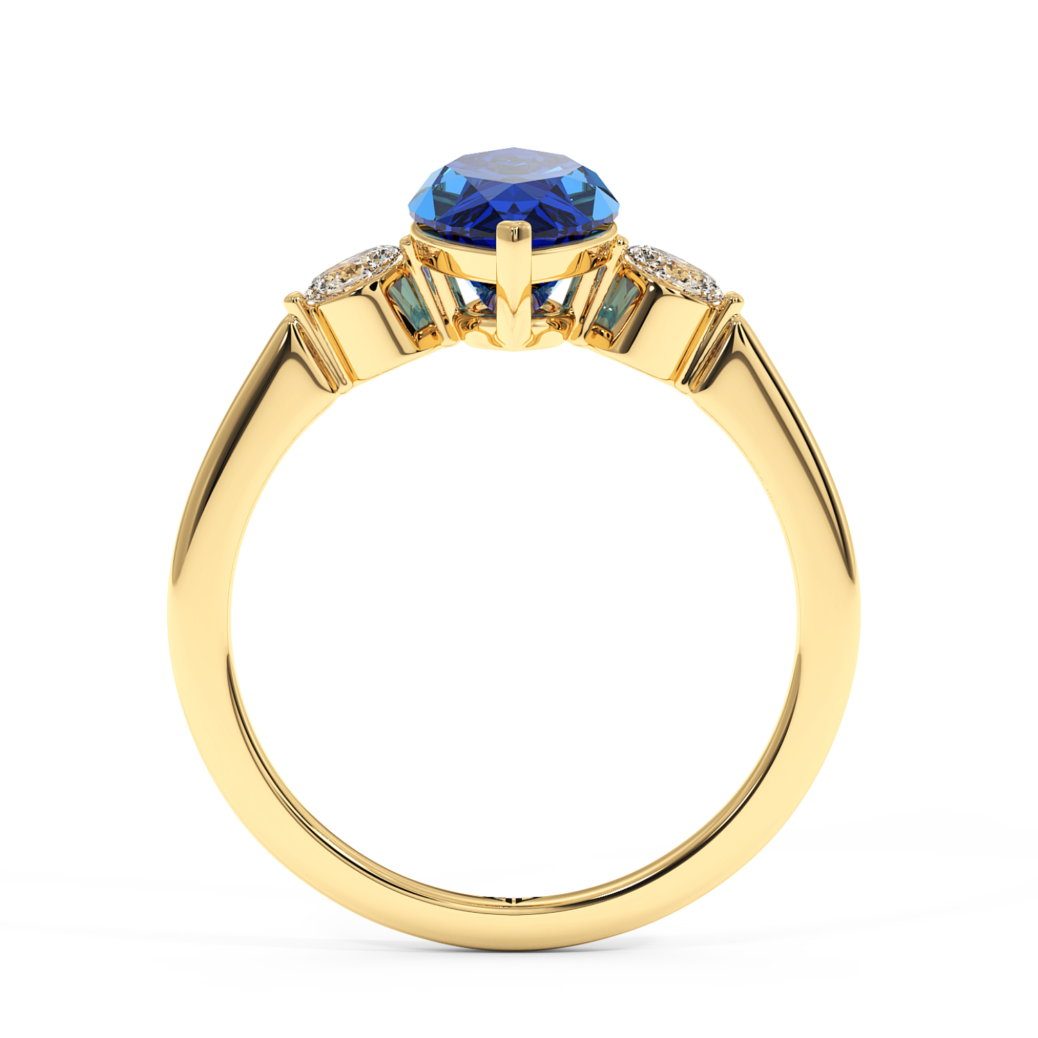 18K Yellow Gold Montana Engagement Ring