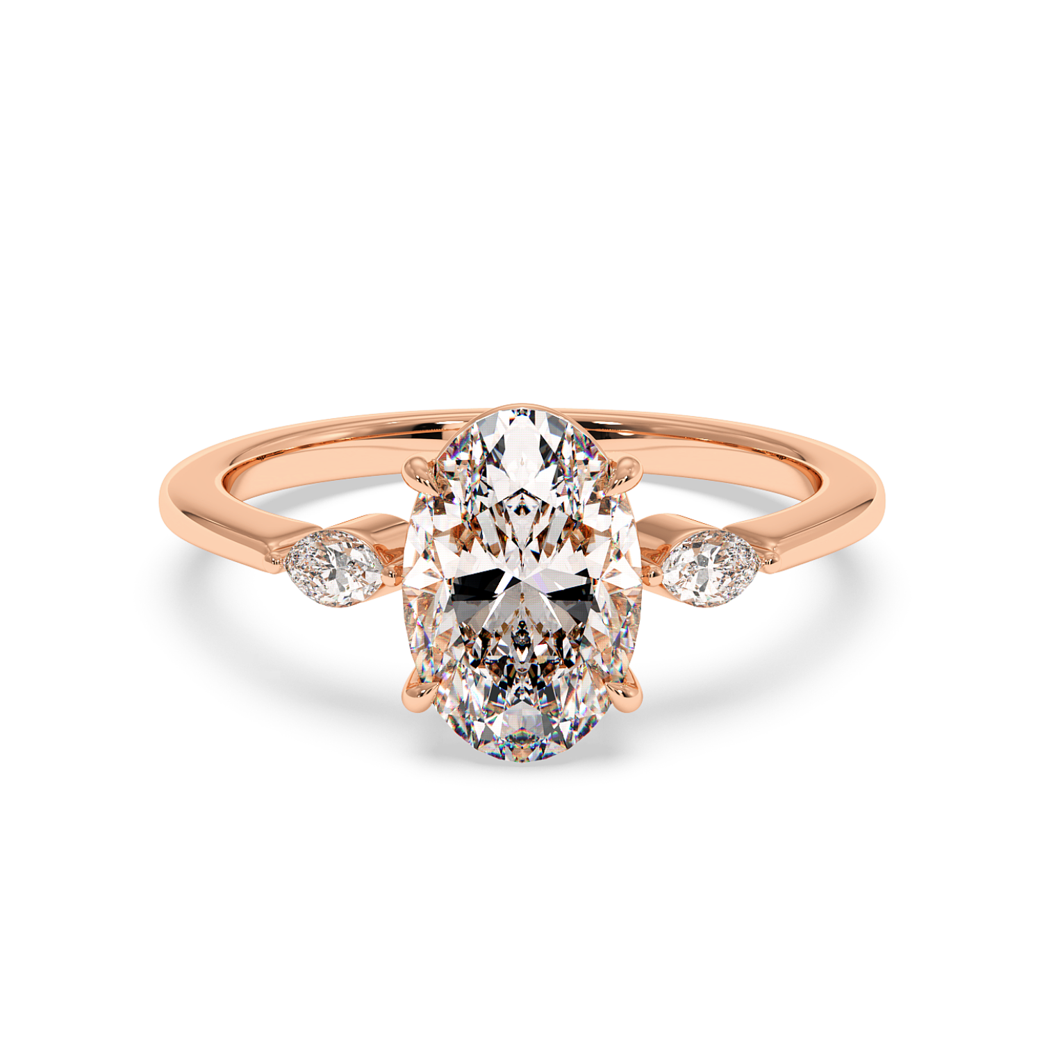 18K Rose Gold Montana Engagement Ring