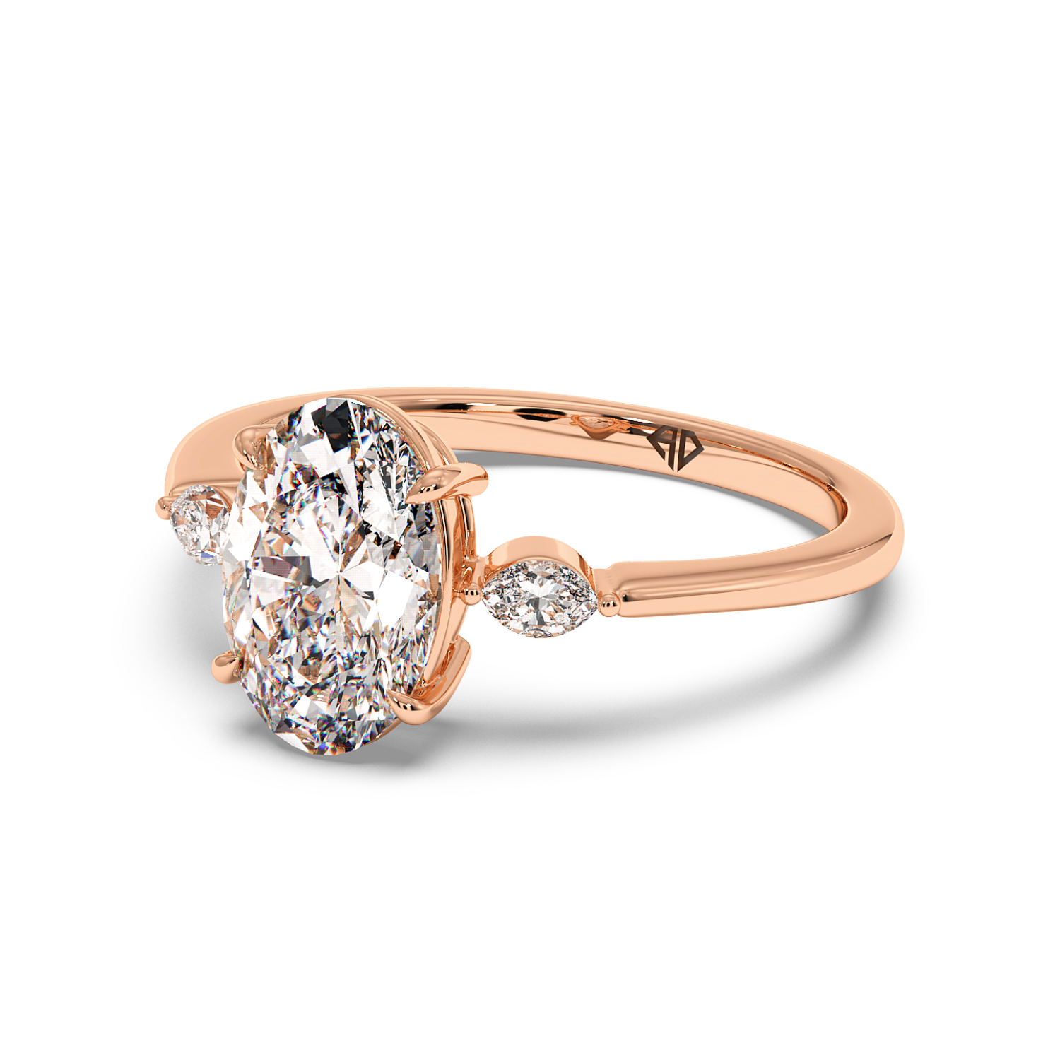 18K Rose Gold Montana Engagement Ring