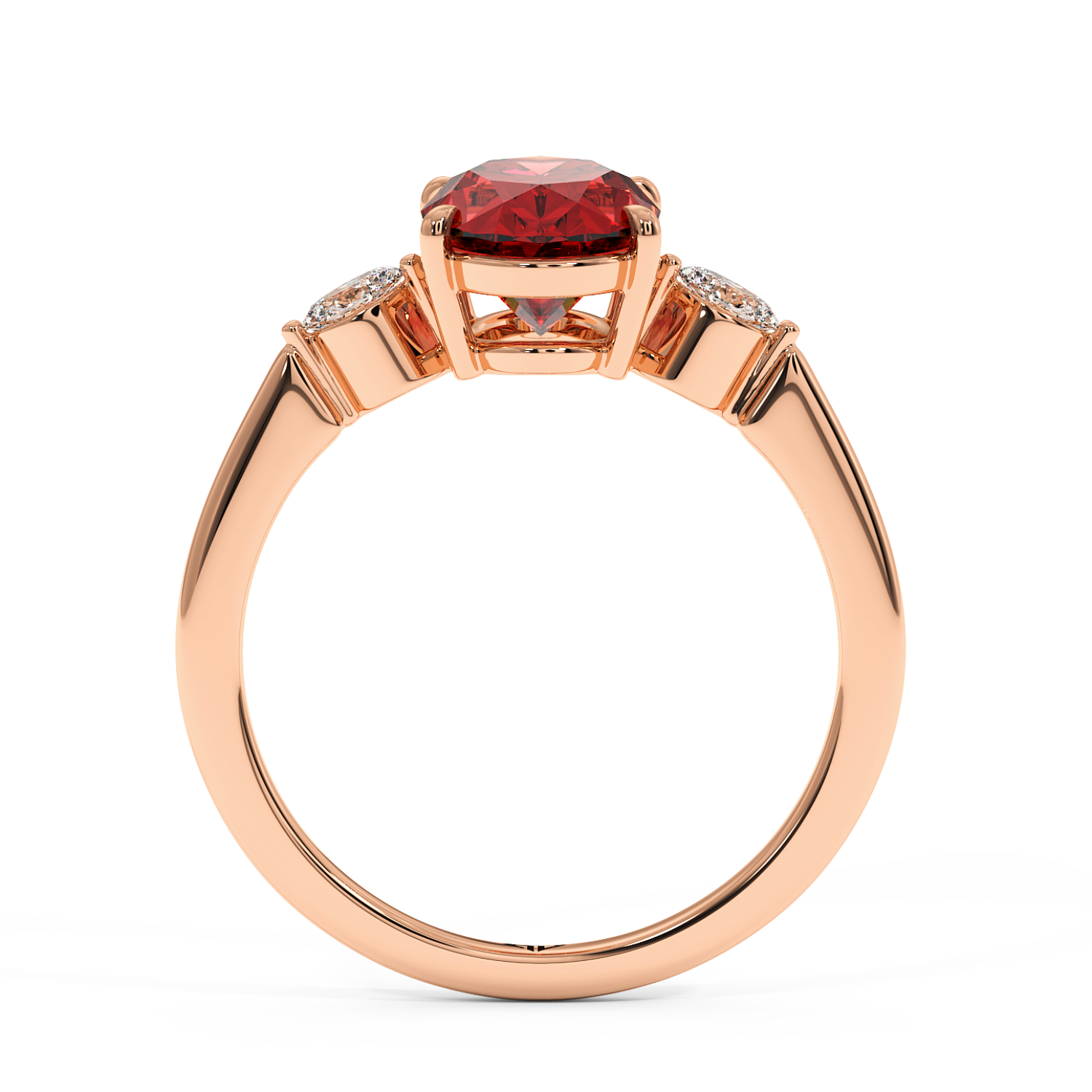 18K Rose Gold Montana Engagement Ring