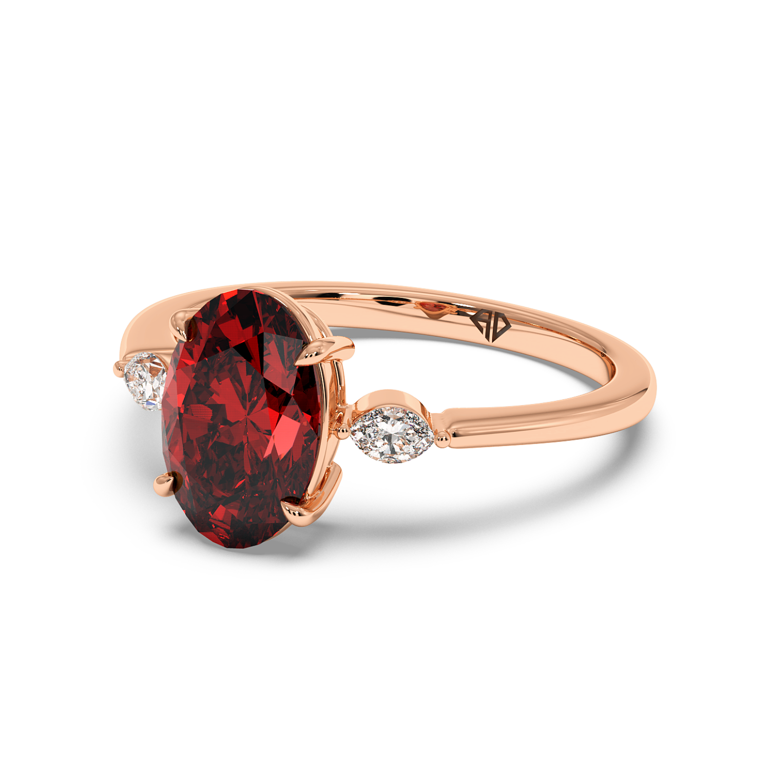 18K Rose Gold Montana Engagement Ring