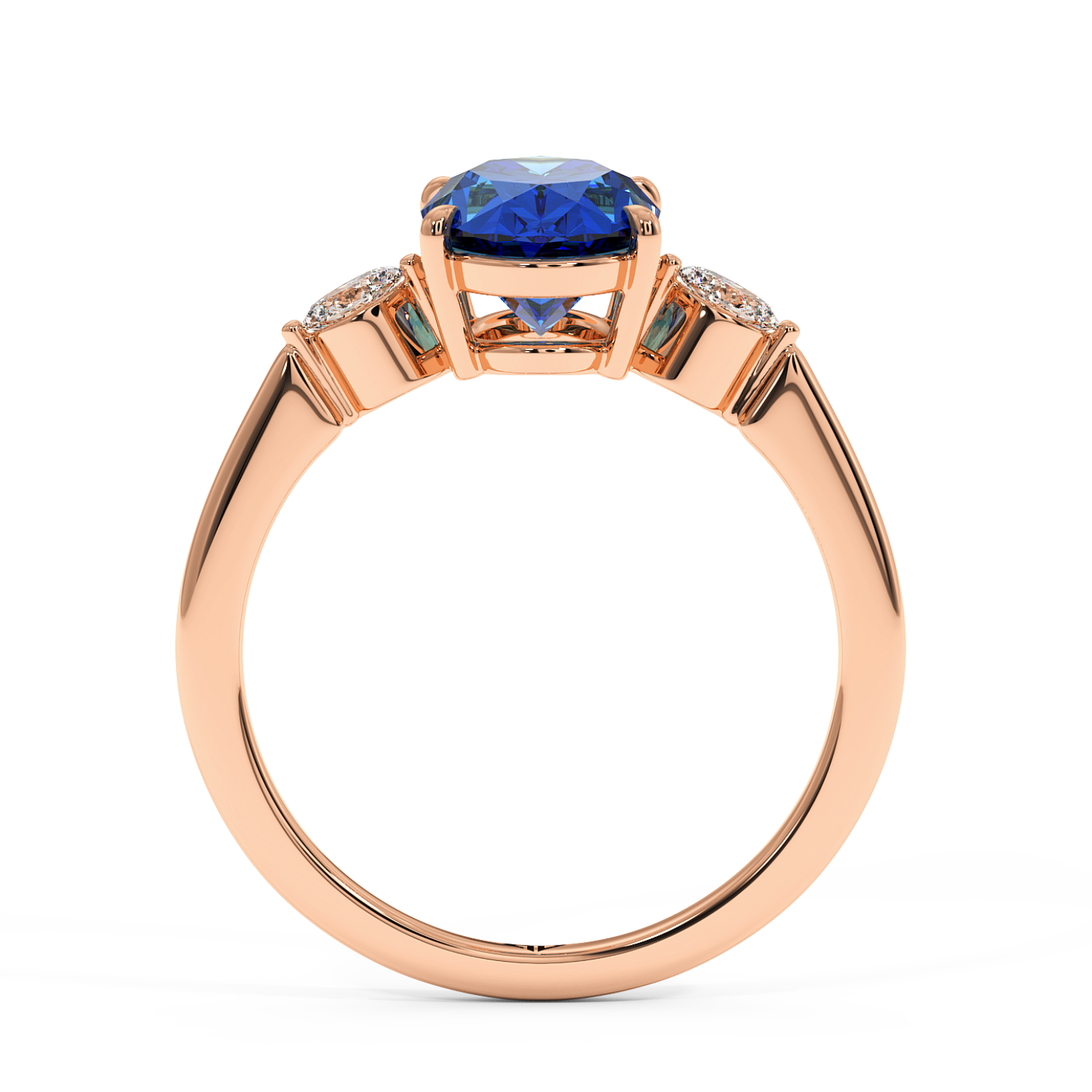 18K Rose Gold Montana Engagement Ring