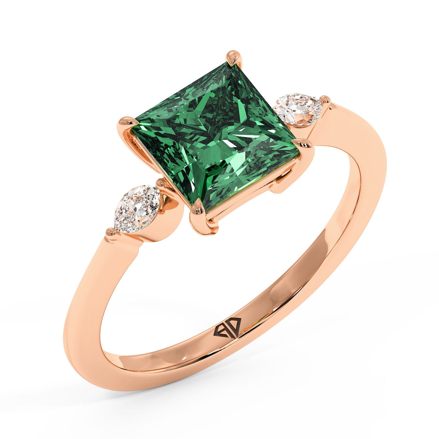 18K Rose Gold Montana Engagement Ring