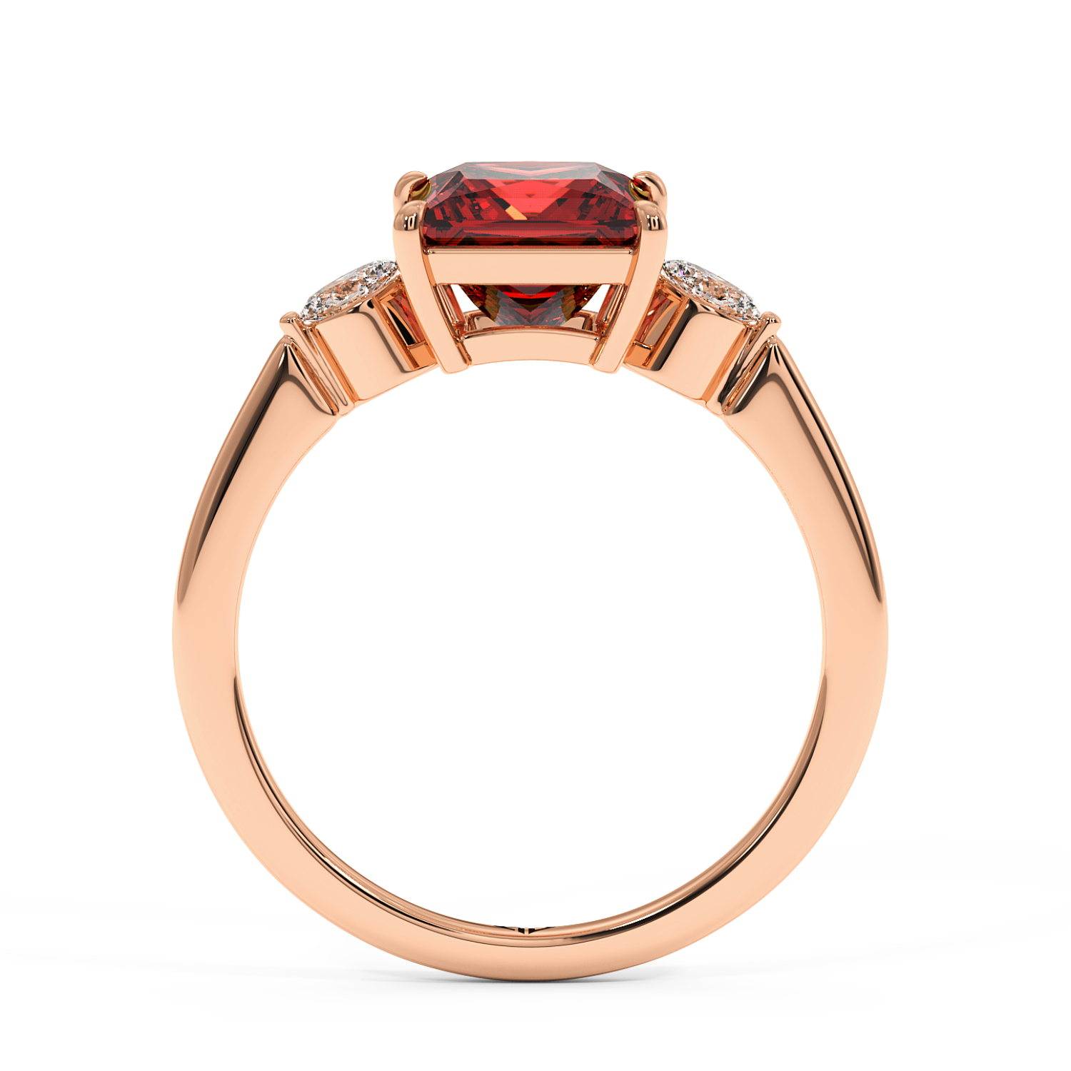 18K Rose Gold Montana Engagement Ring