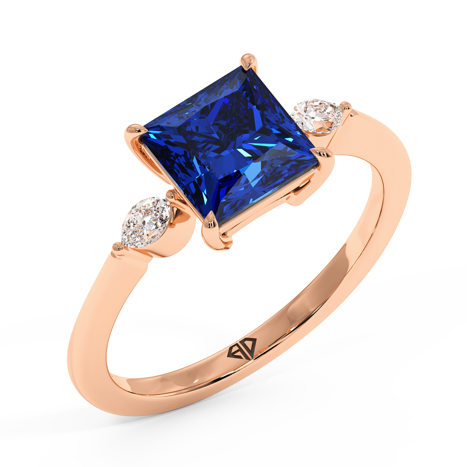 18K Rose Gold Montana Engagement Ring