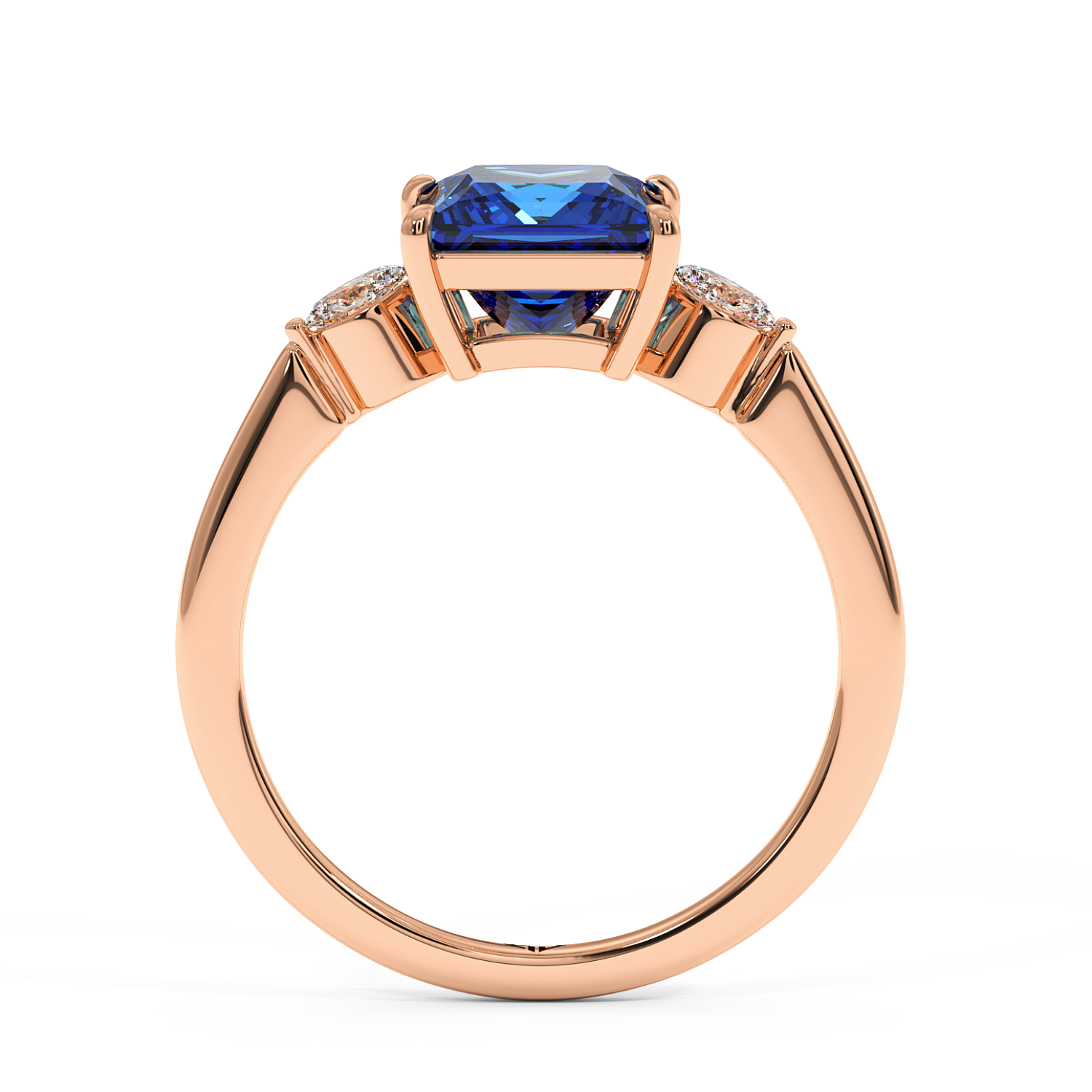 18K Rose Gold Montana Engagement Ring