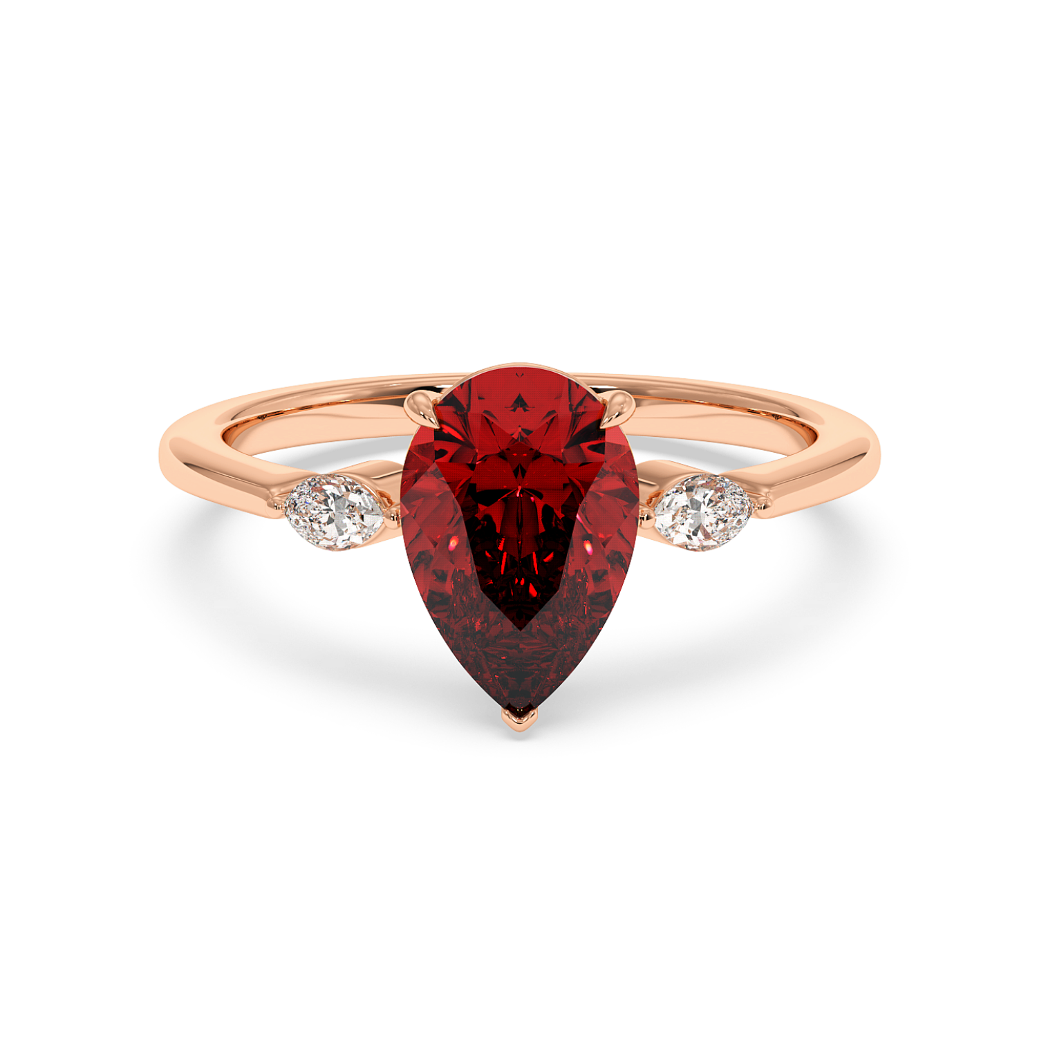 18K Rose Gold Montana Engagement Ring