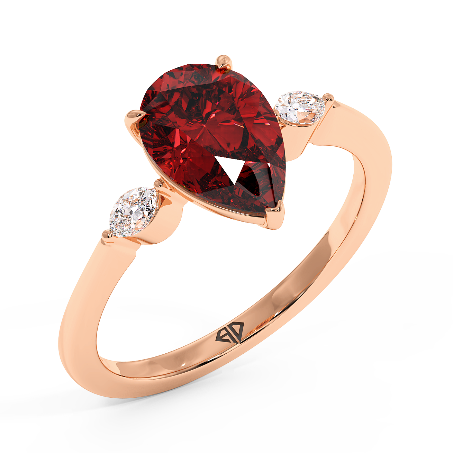 18K Rose Gold Montana Engagement Ring