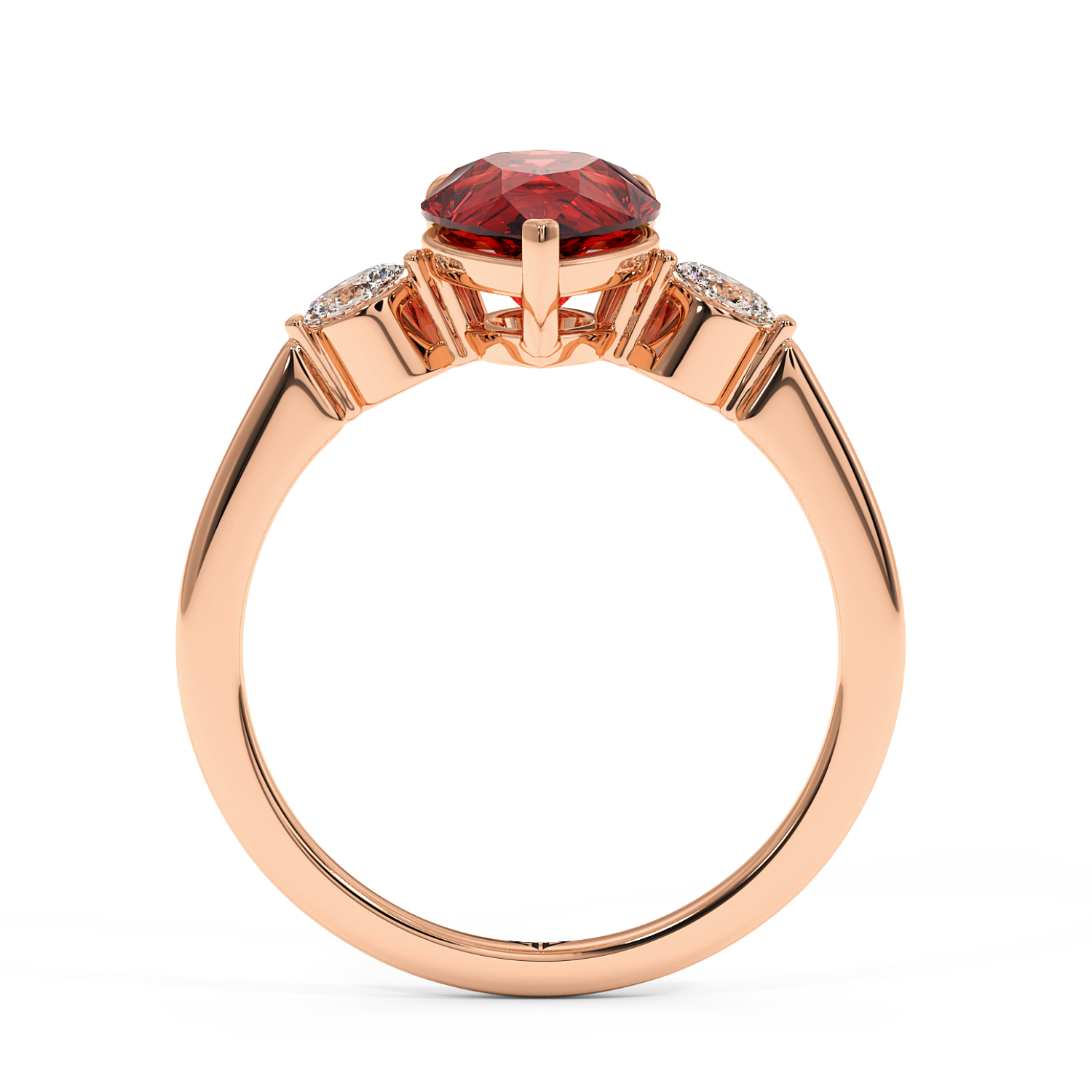 18K Rose Gold Montana Engagement Ring