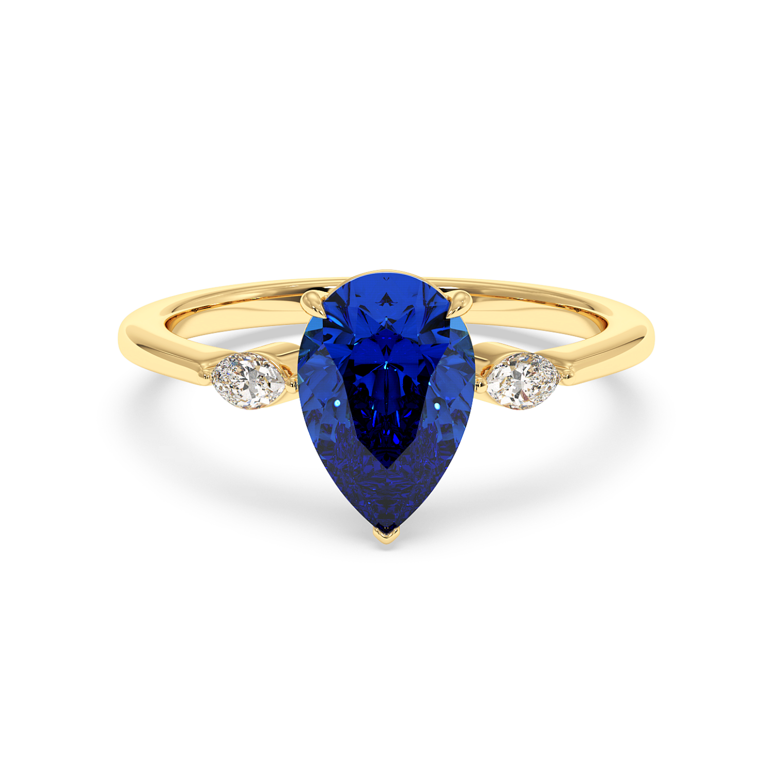 18K Yellow Gold Montana Engagement Ring