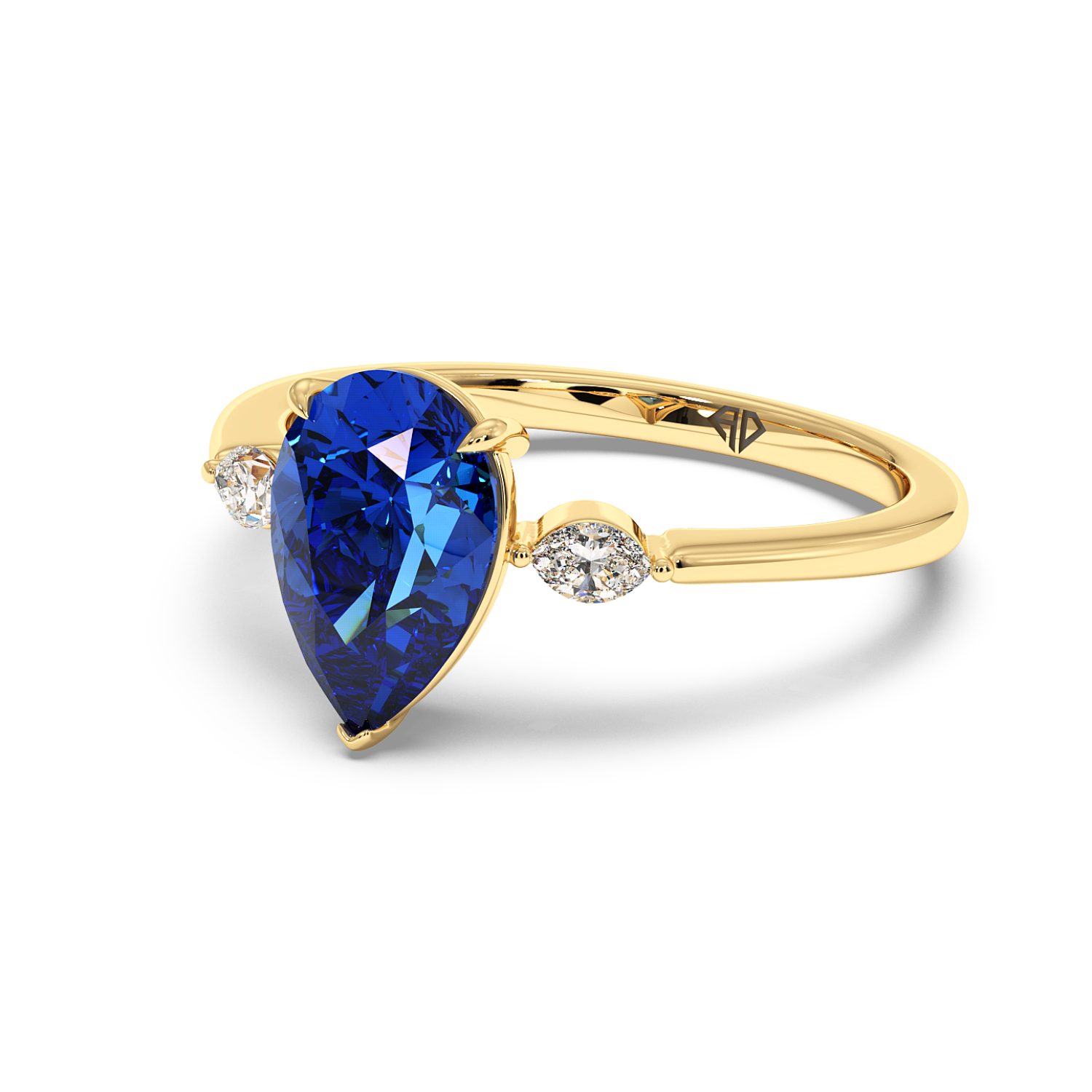 18K Yellow Gold Montana Engagement Ring