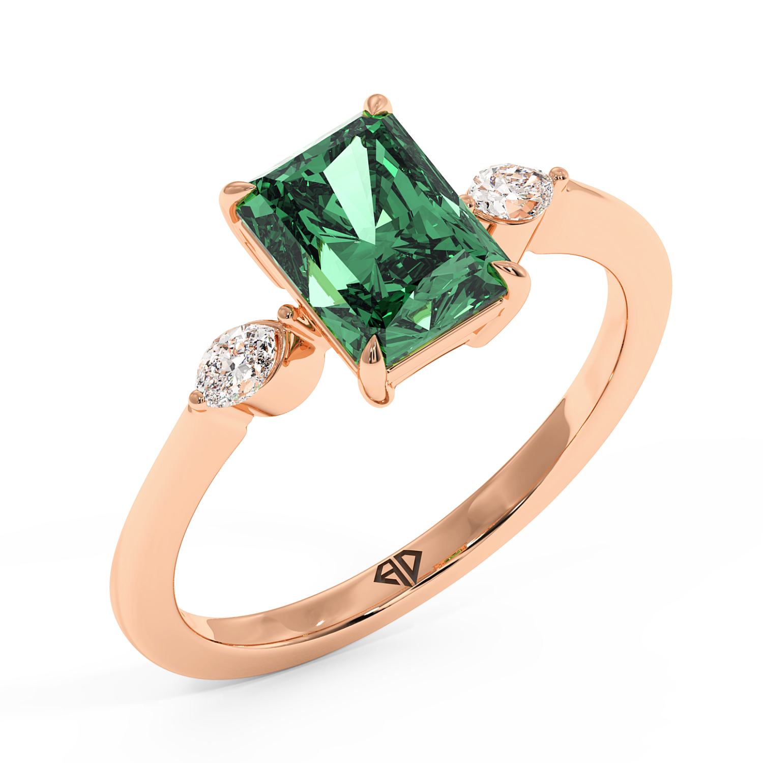 18K Rose Gold Montana Engagement Ring