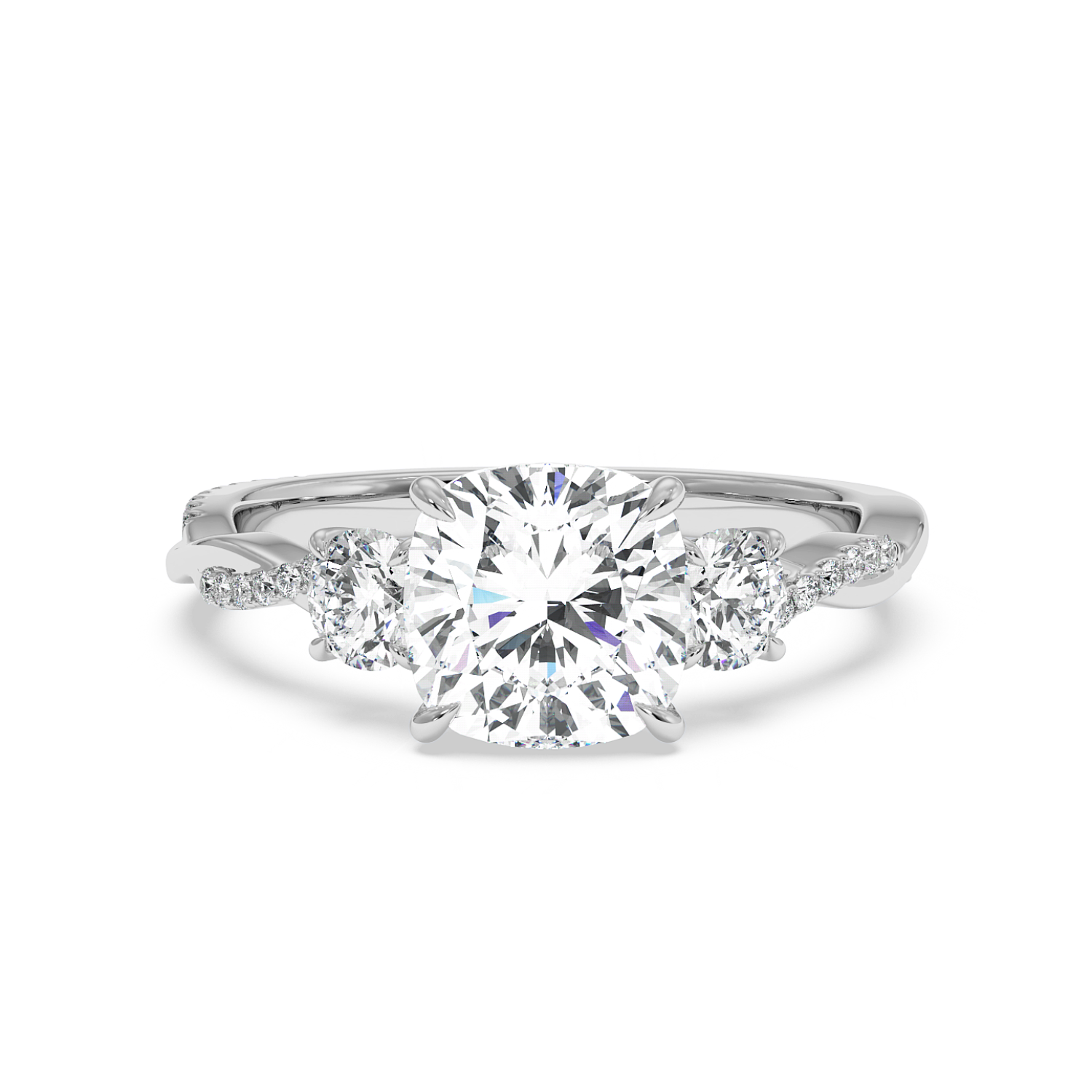 Platinum Posie Engagement Ring