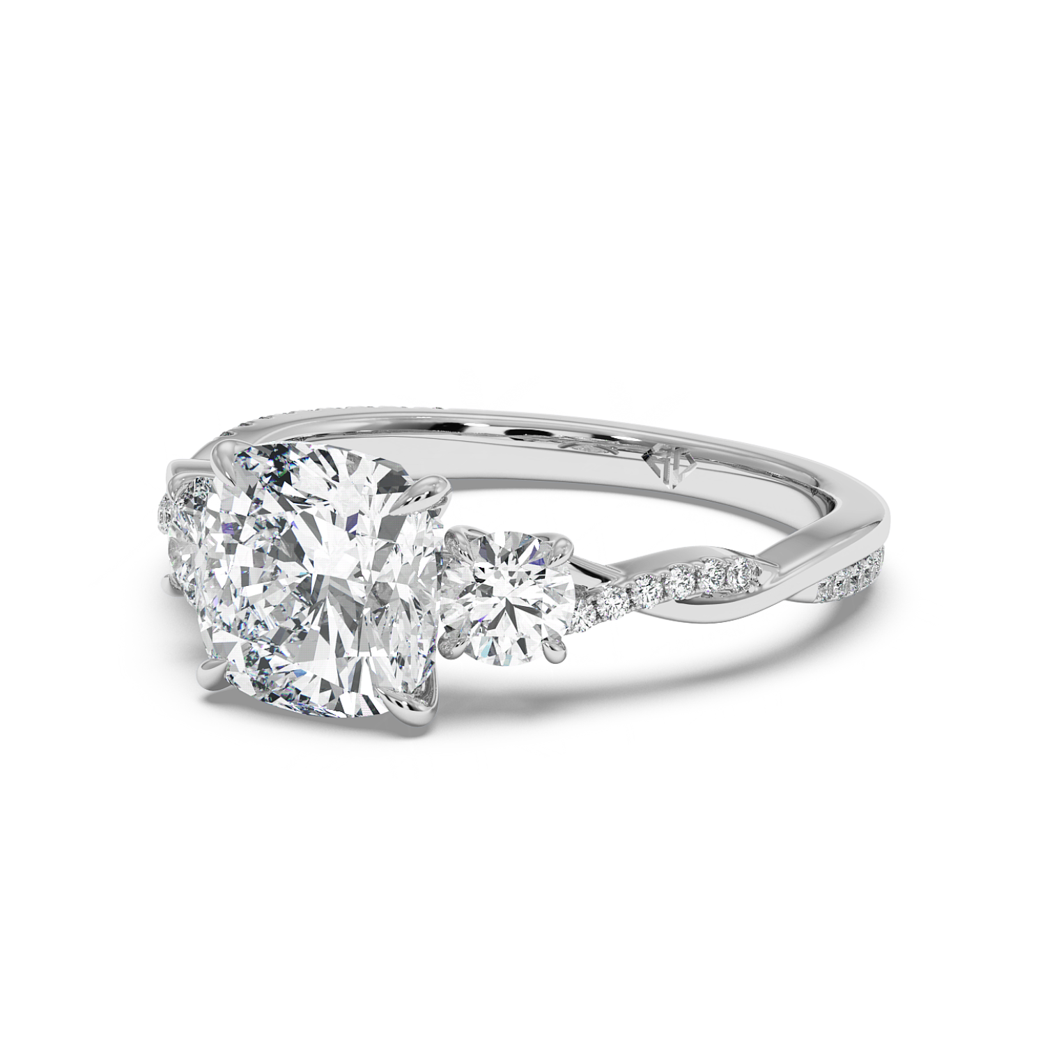Platinum Posie Engagement Ring