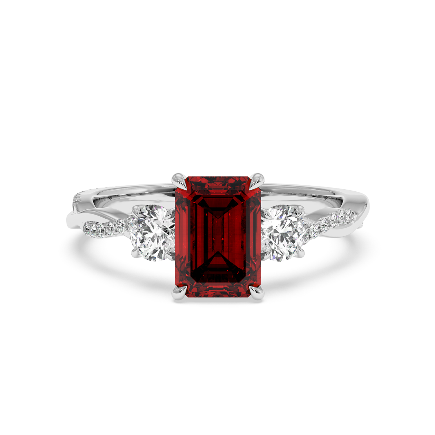 Platinum Posie Engagement Ring