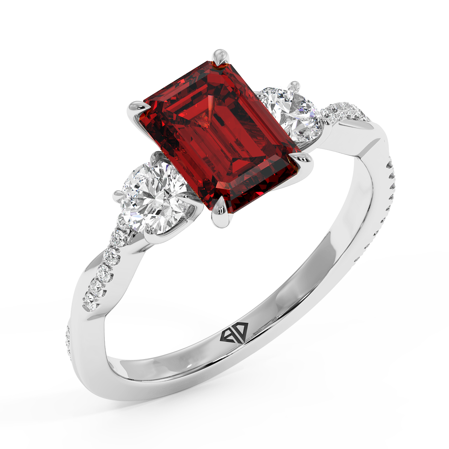 Platinum Posie Engagement Ring