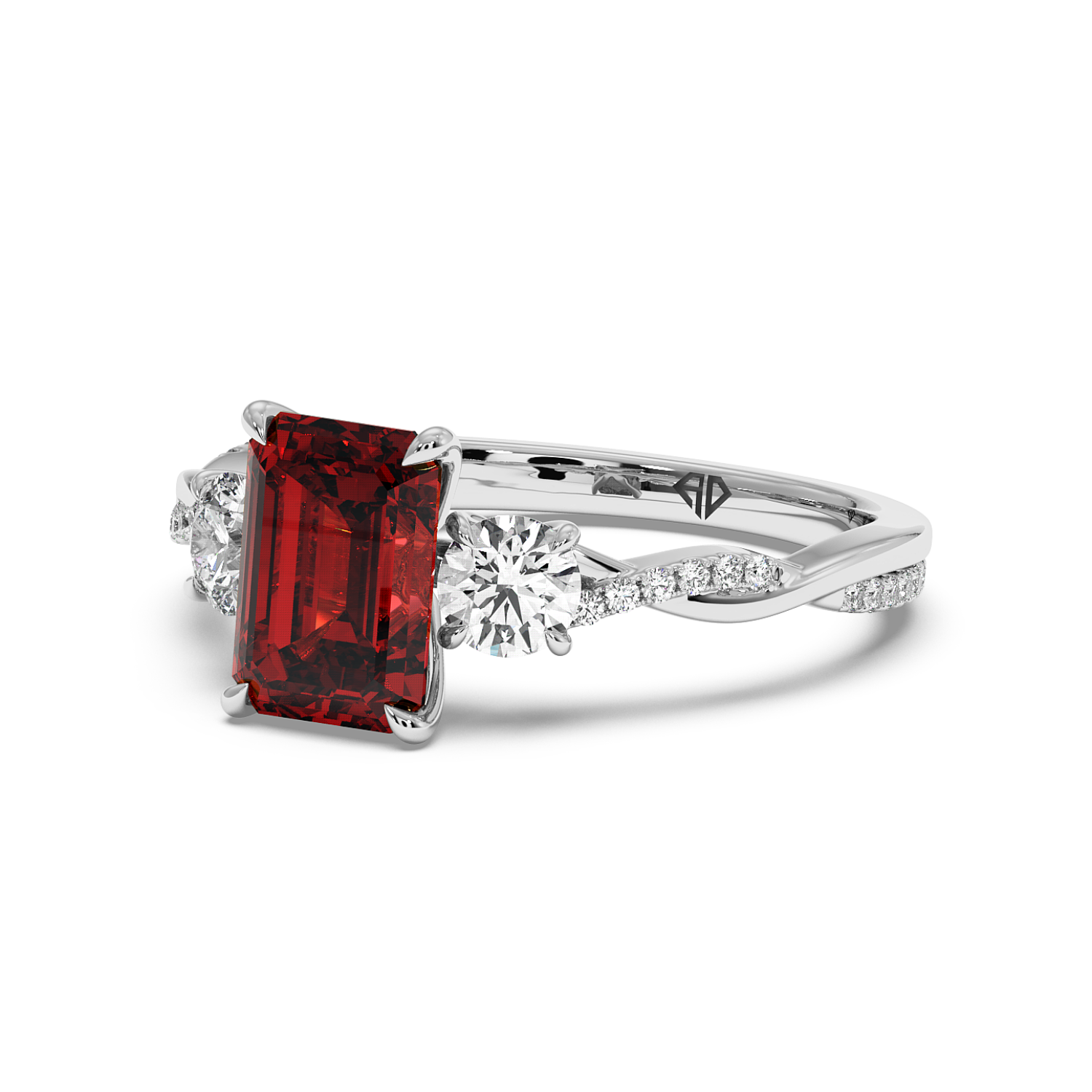 Platinum Posie Engagement Ring