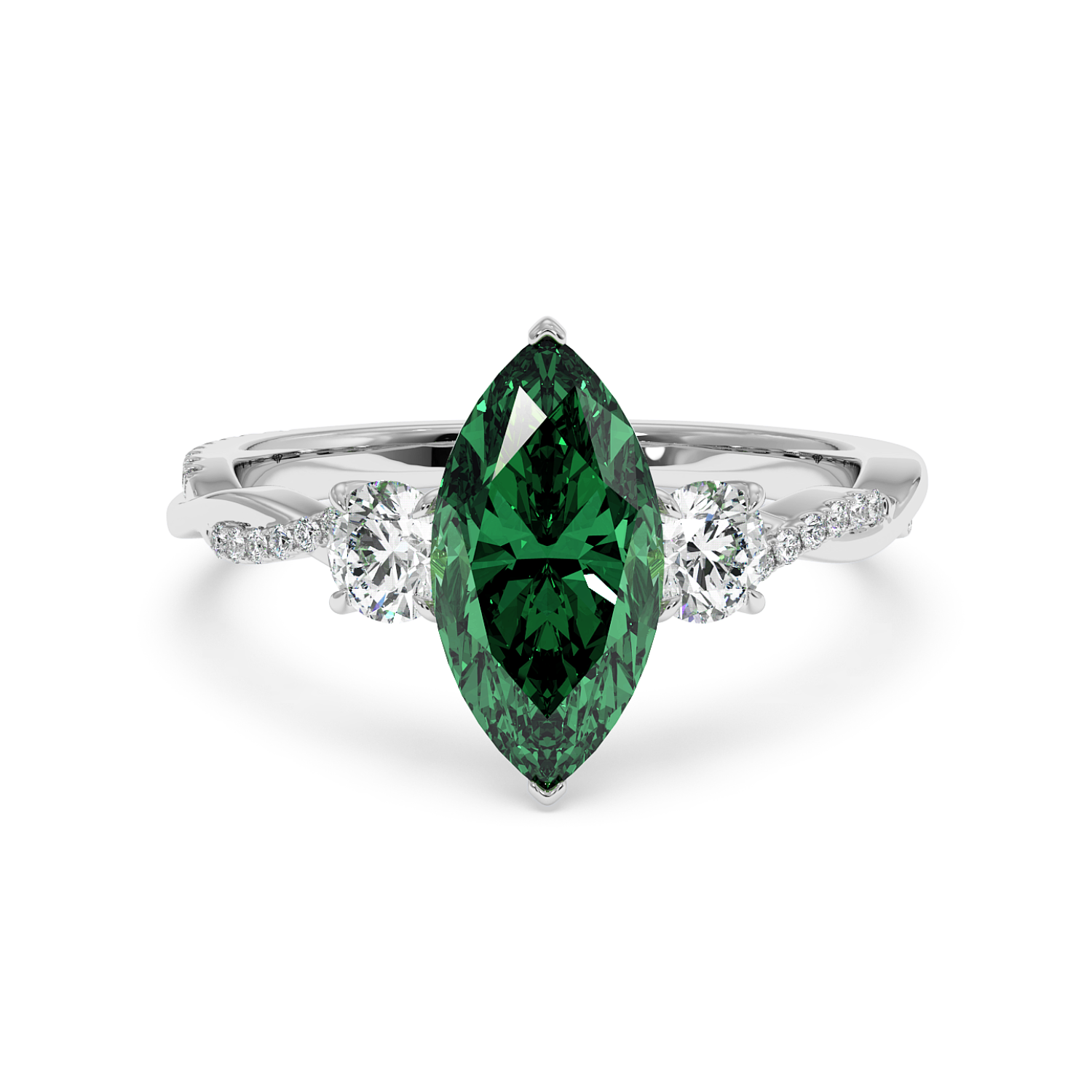 Platinum Posie Engagement Ring