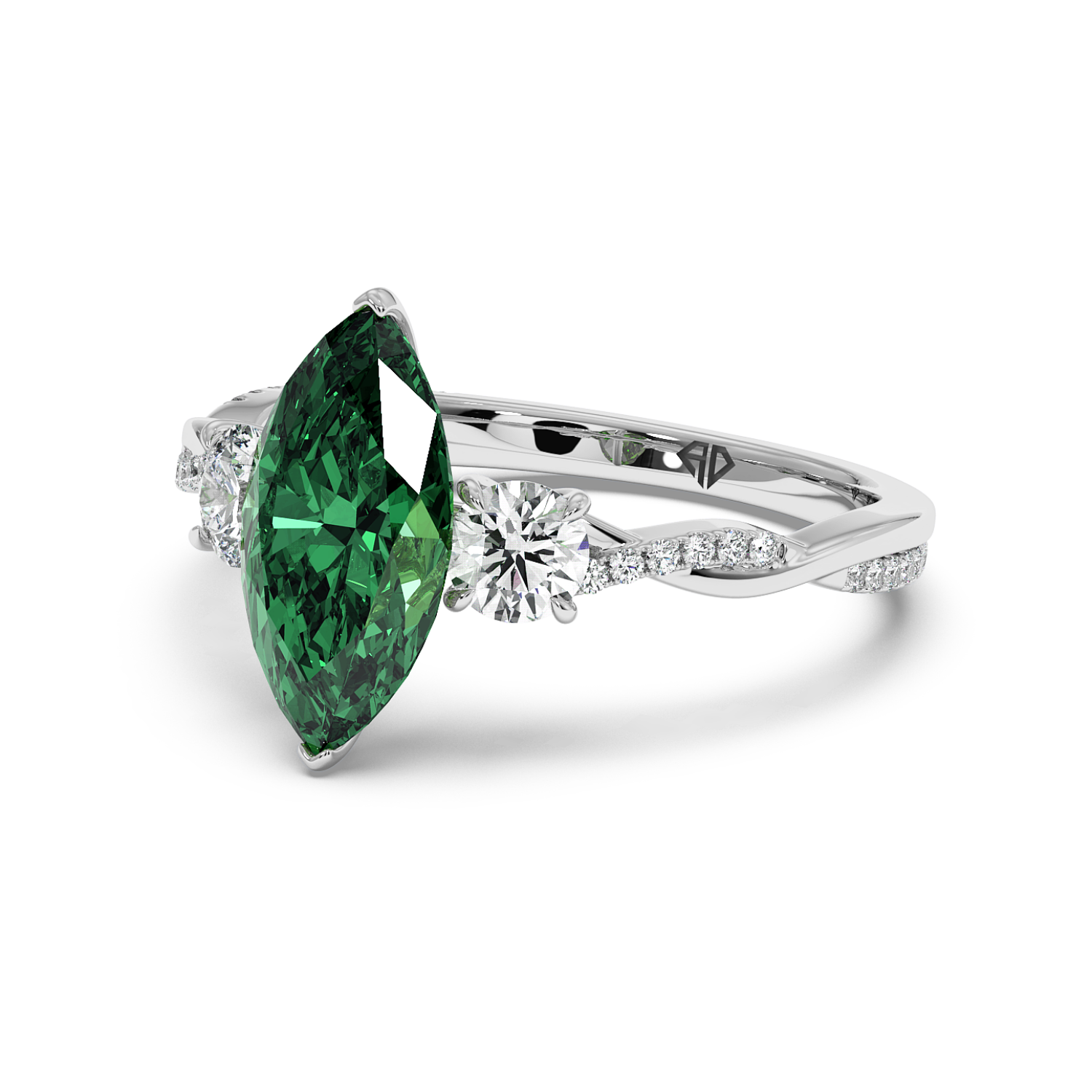 Platinum Posie Engagement Ring