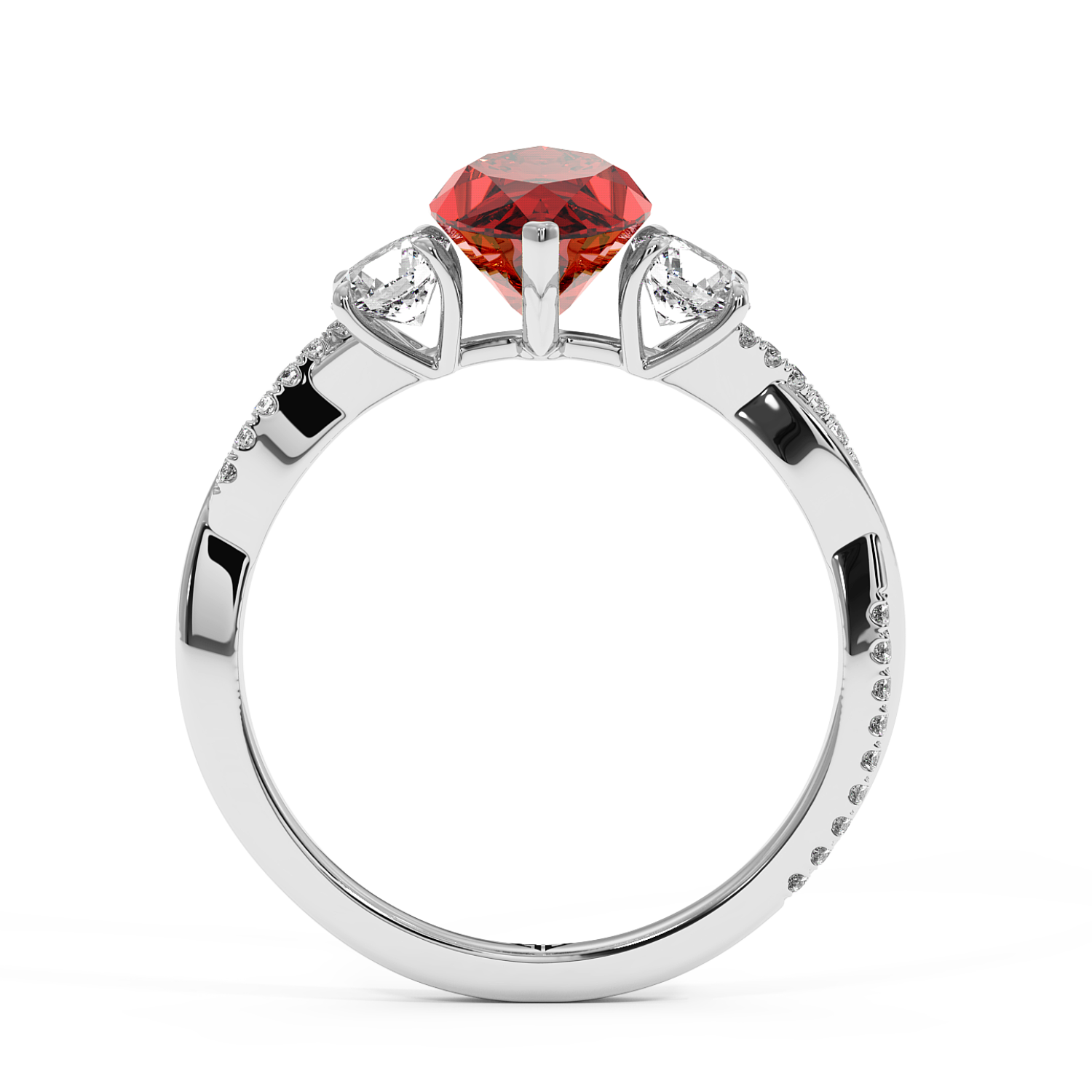 Platinum Posie Engagement Ring