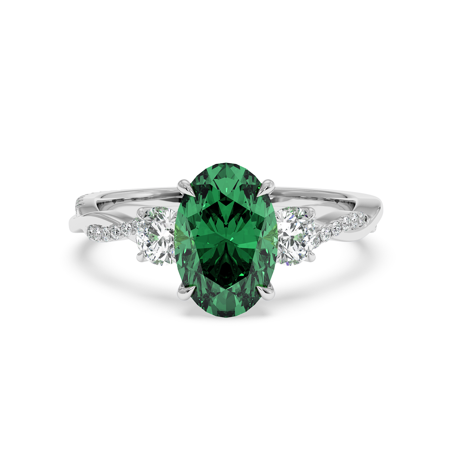 Platinum Posie Engagement Ring