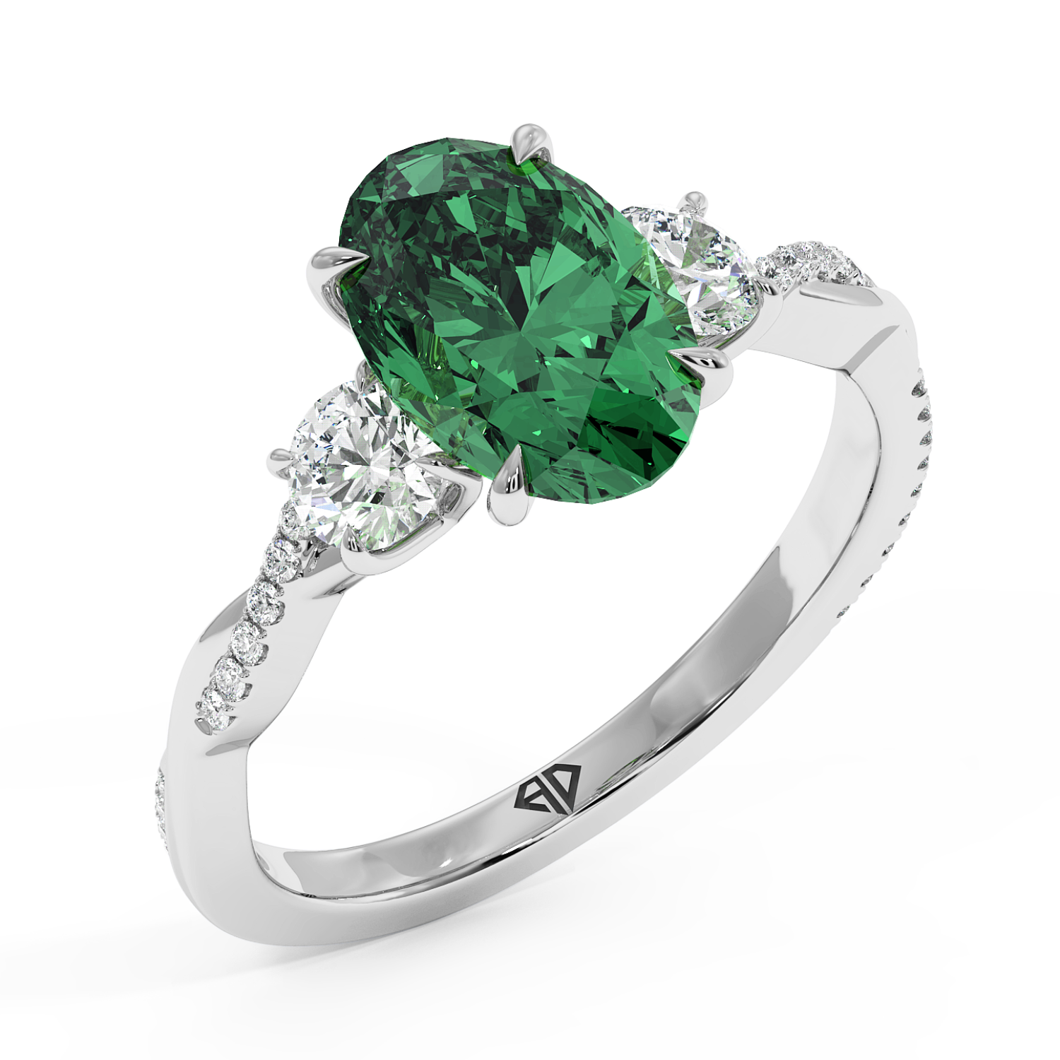 Platinum Posie Engagement Ring