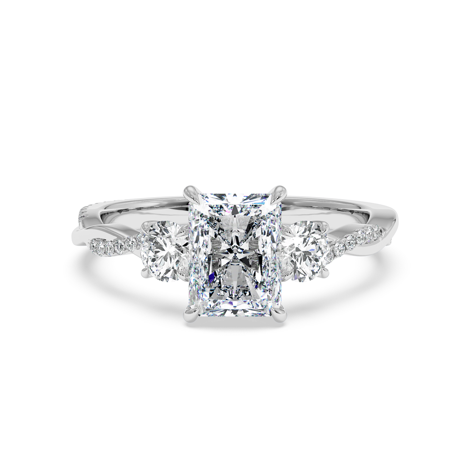 Platinum Posie Engagement Ring