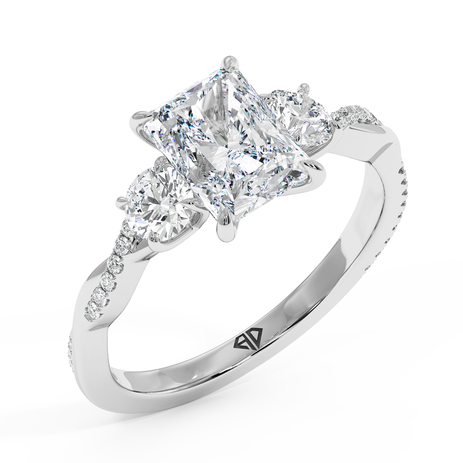 Platinum Posie Engagement Ring