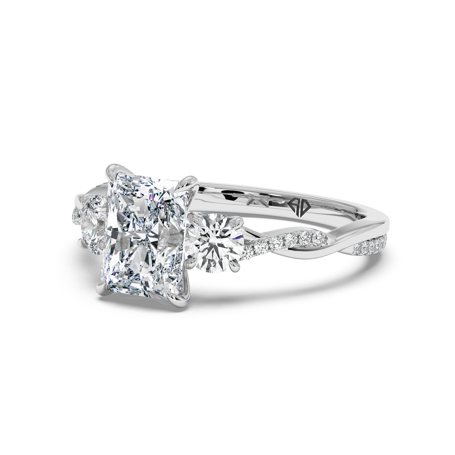 Platinum Posie Engagement Ring