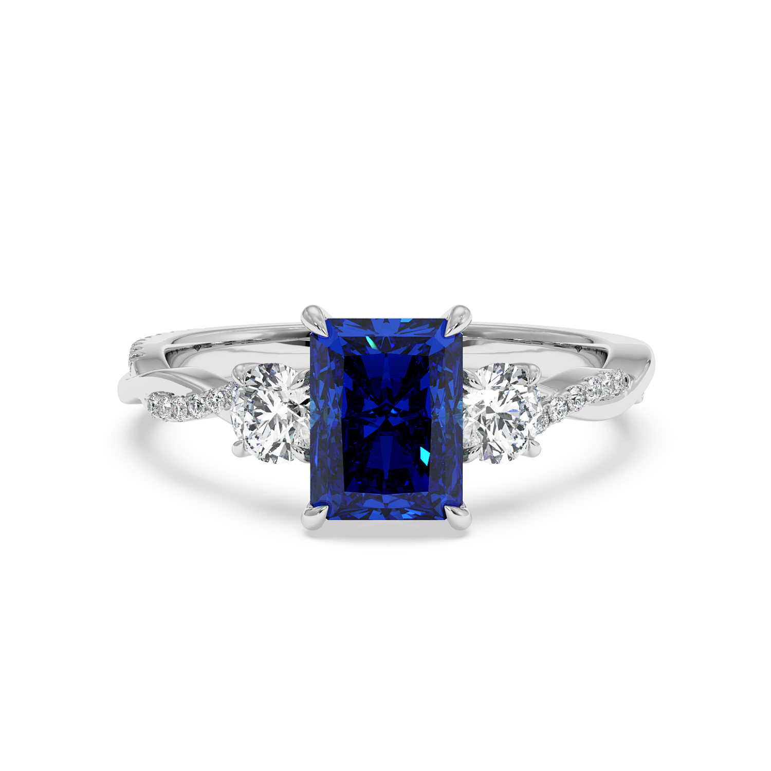 Platinum Posie Engagement Ring