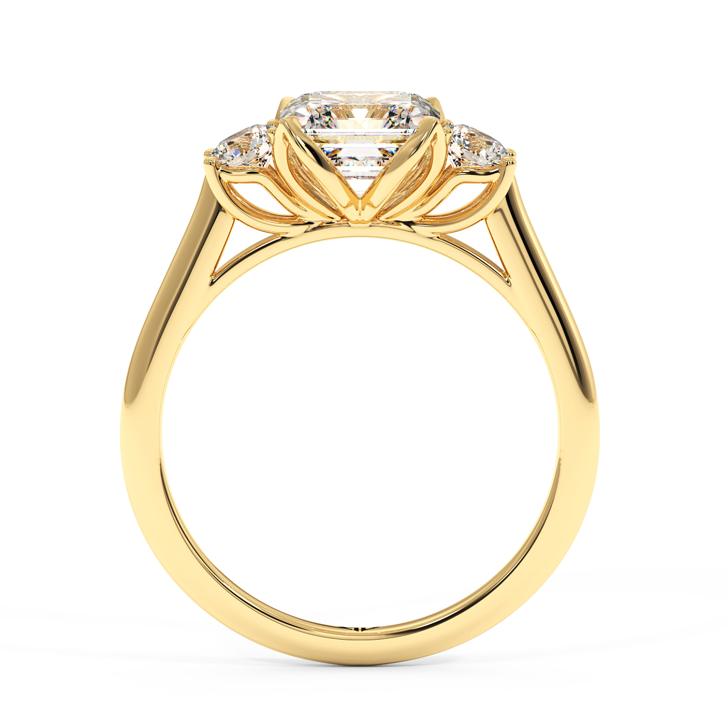 18K Yellow Gold Dolce Engagement Ring