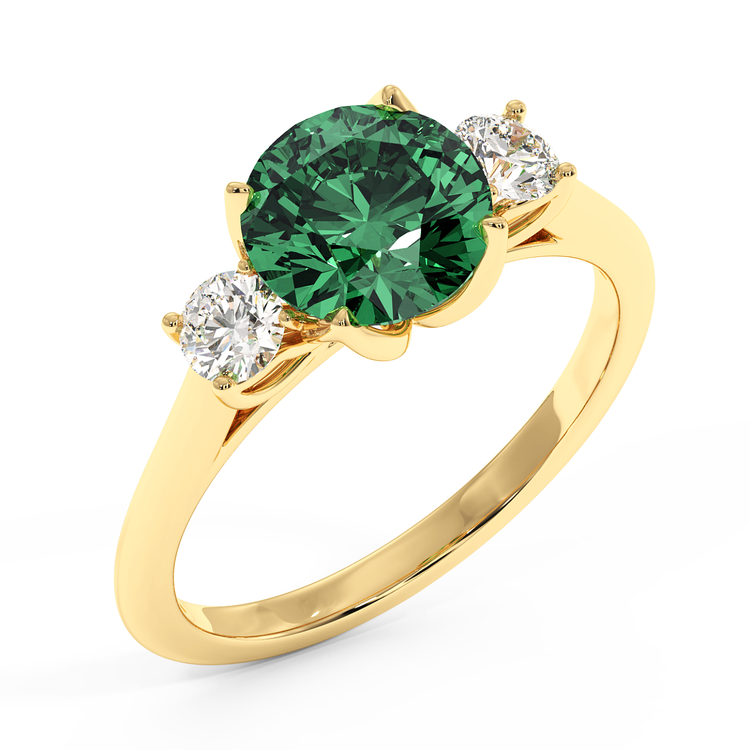 18K Yellow Gold Dolce Engagement Ring