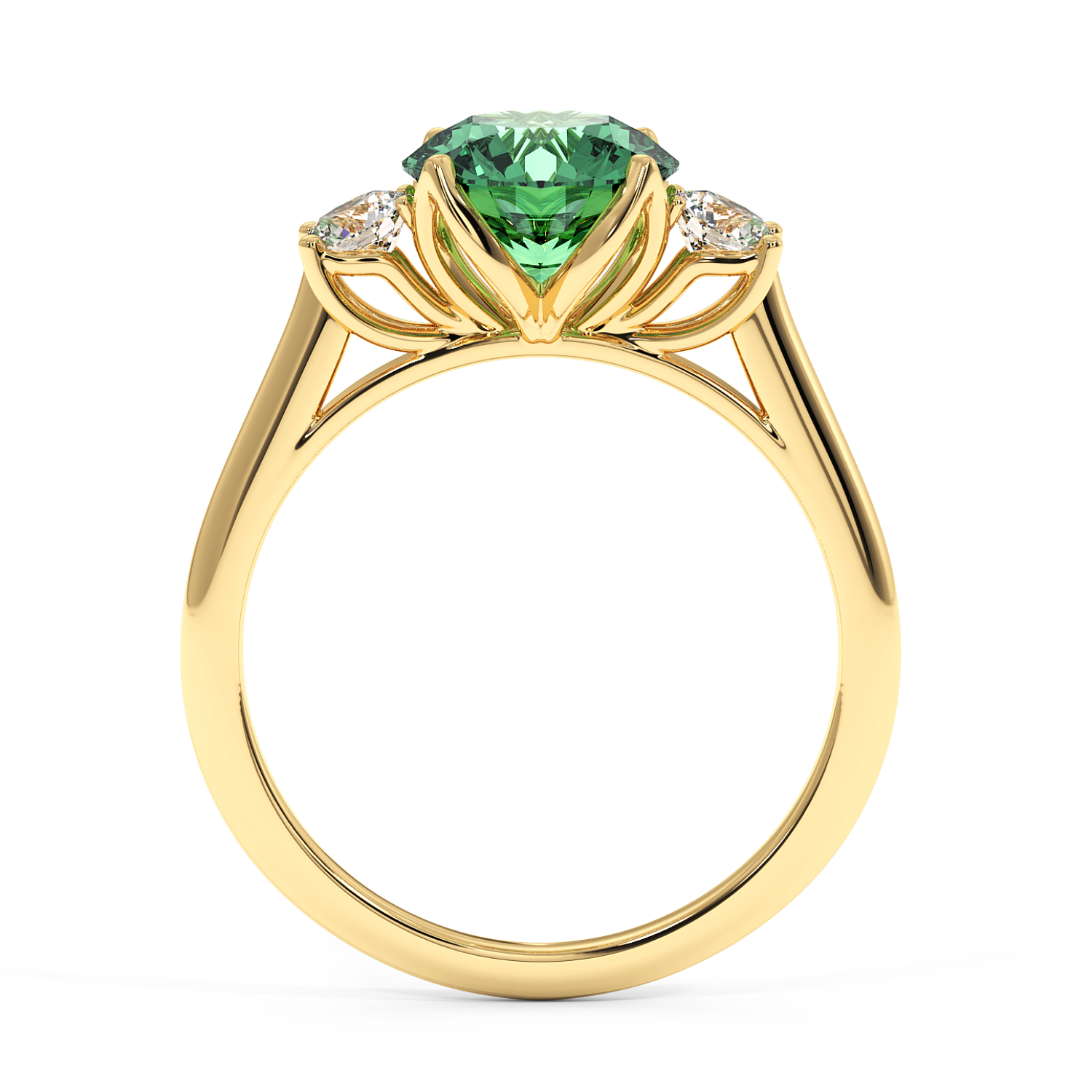 18K Yellow Gold Dolce Engagement Ring