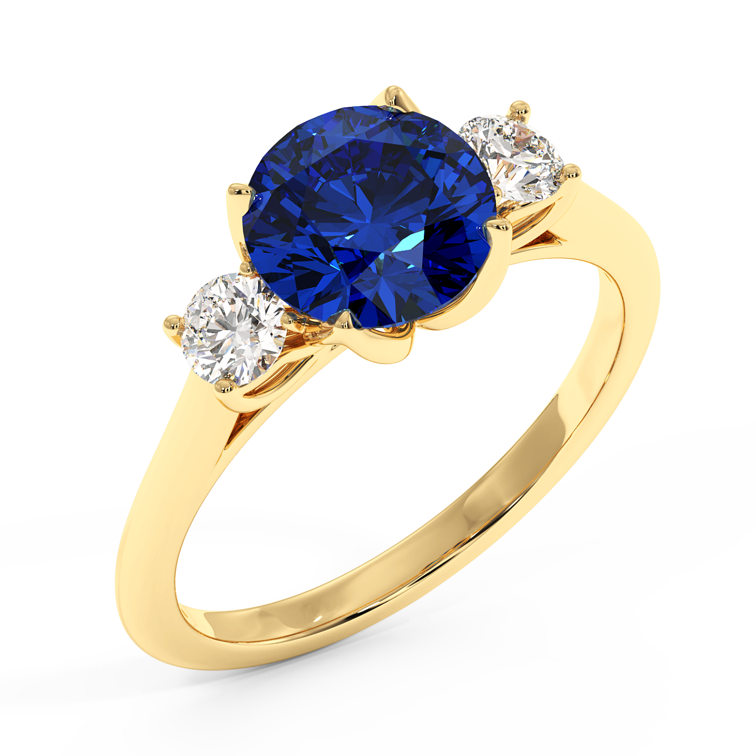 18K Yellow Gold Dolce Engagement Ring