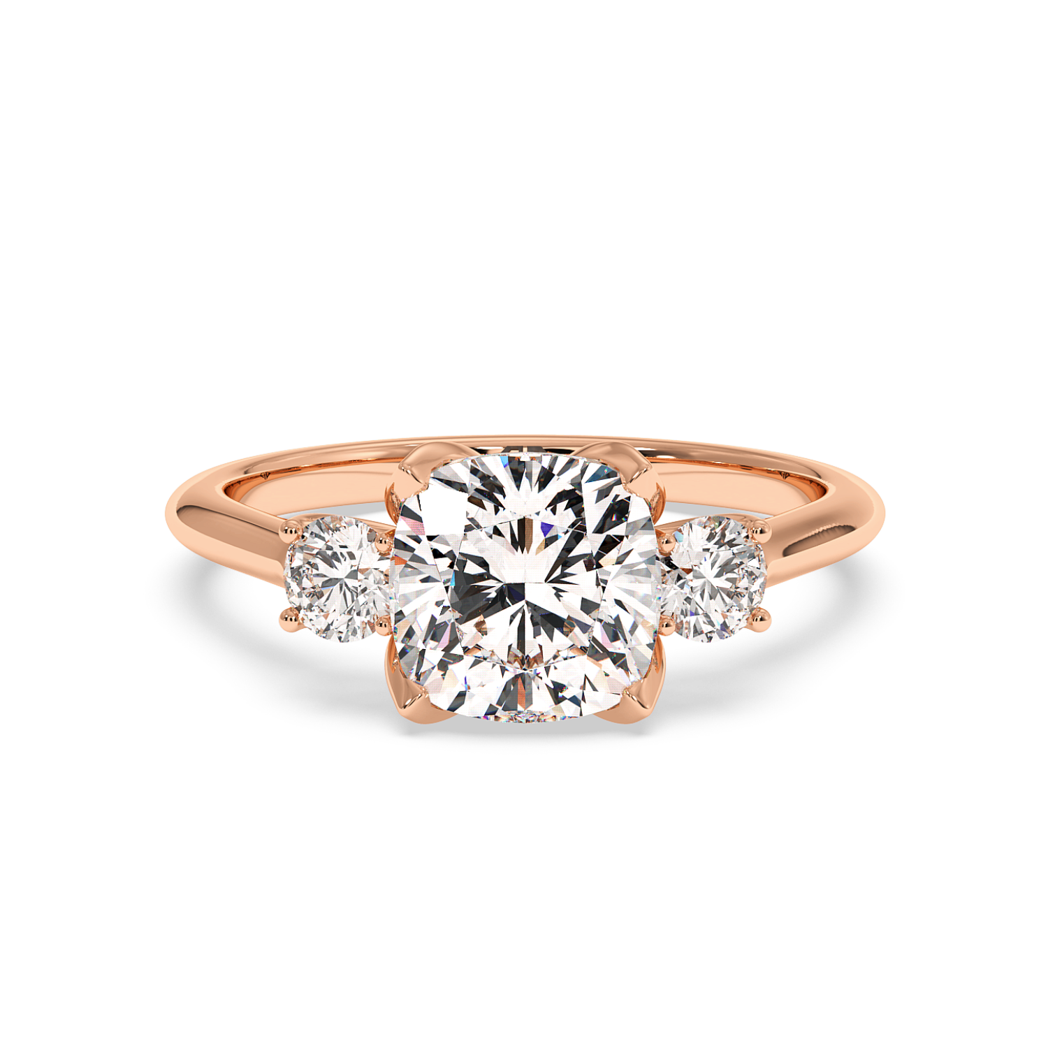 18K Rose Gold Dolce Engagement Ring