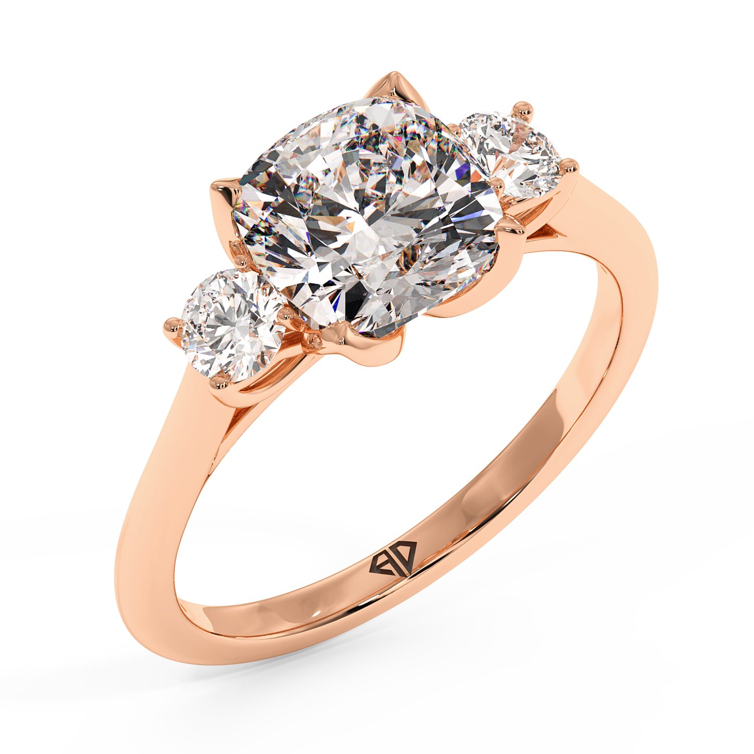 18K Rose Gold Dolce Engagement Ring