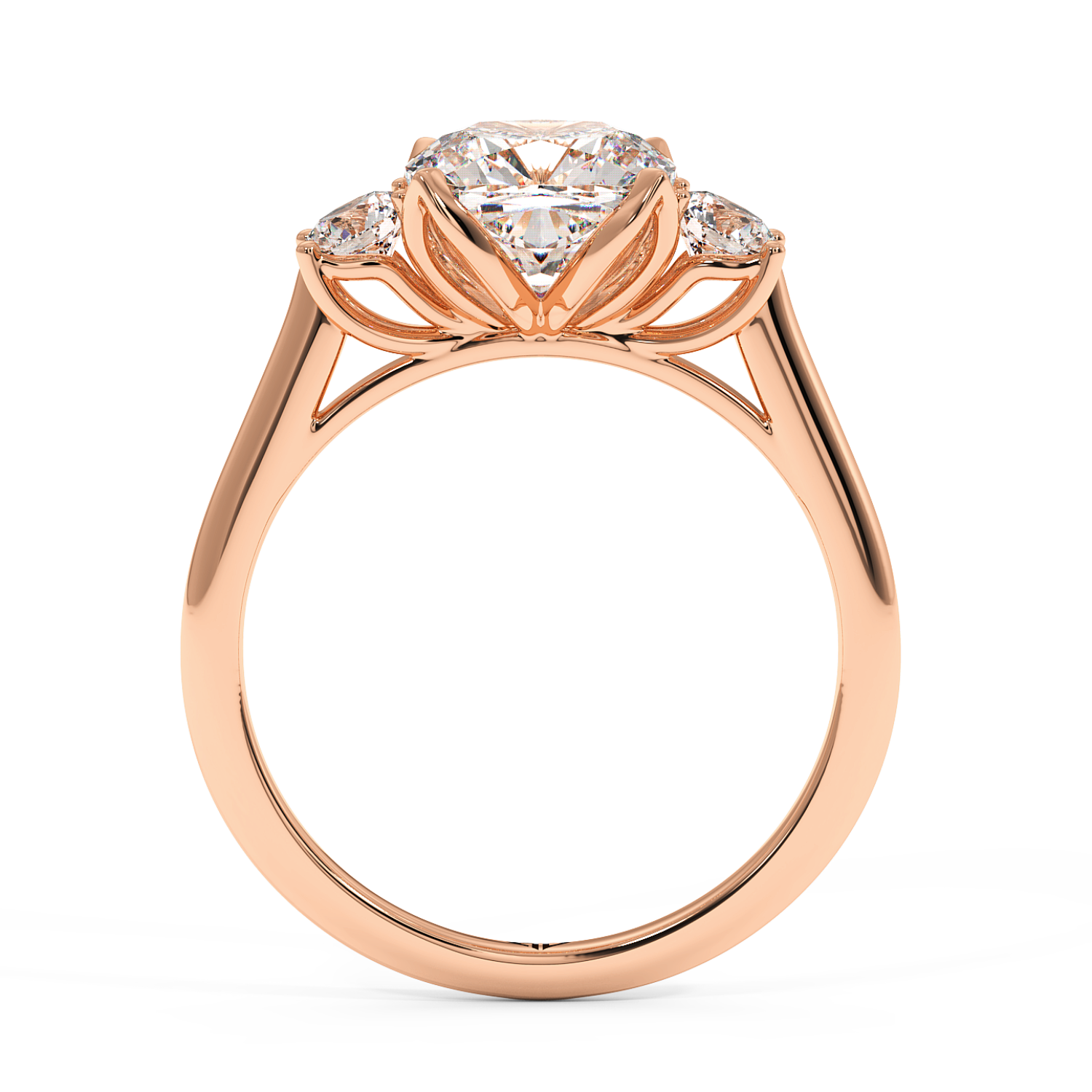 18K Rose Gold Dolce Engagement Ring