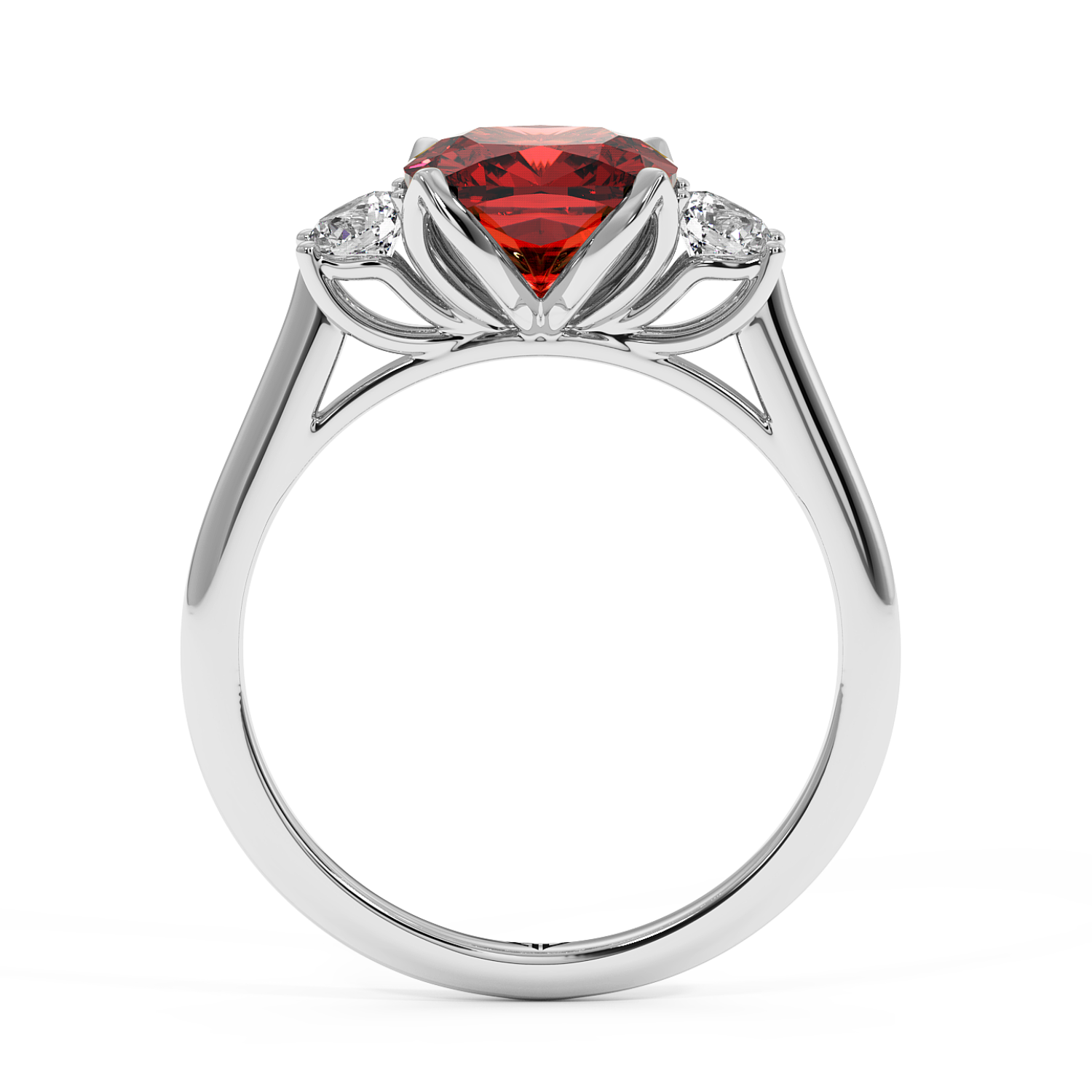 18K White Gold Dolce Engagement Ring