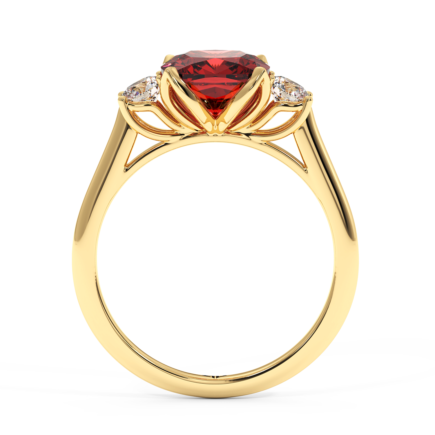 18K Yellow Gold Dolce Engagement Ring