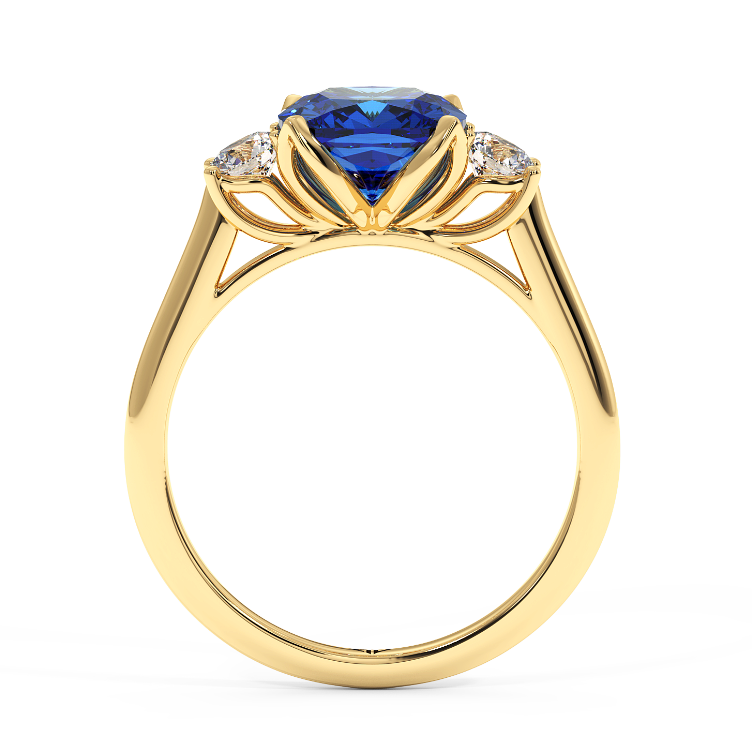 18K Yellow Gold Dolce Engagement Ring