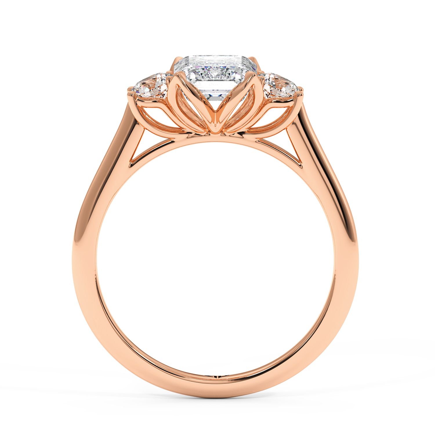 18K Rose Gold Dolce Engagement Ring