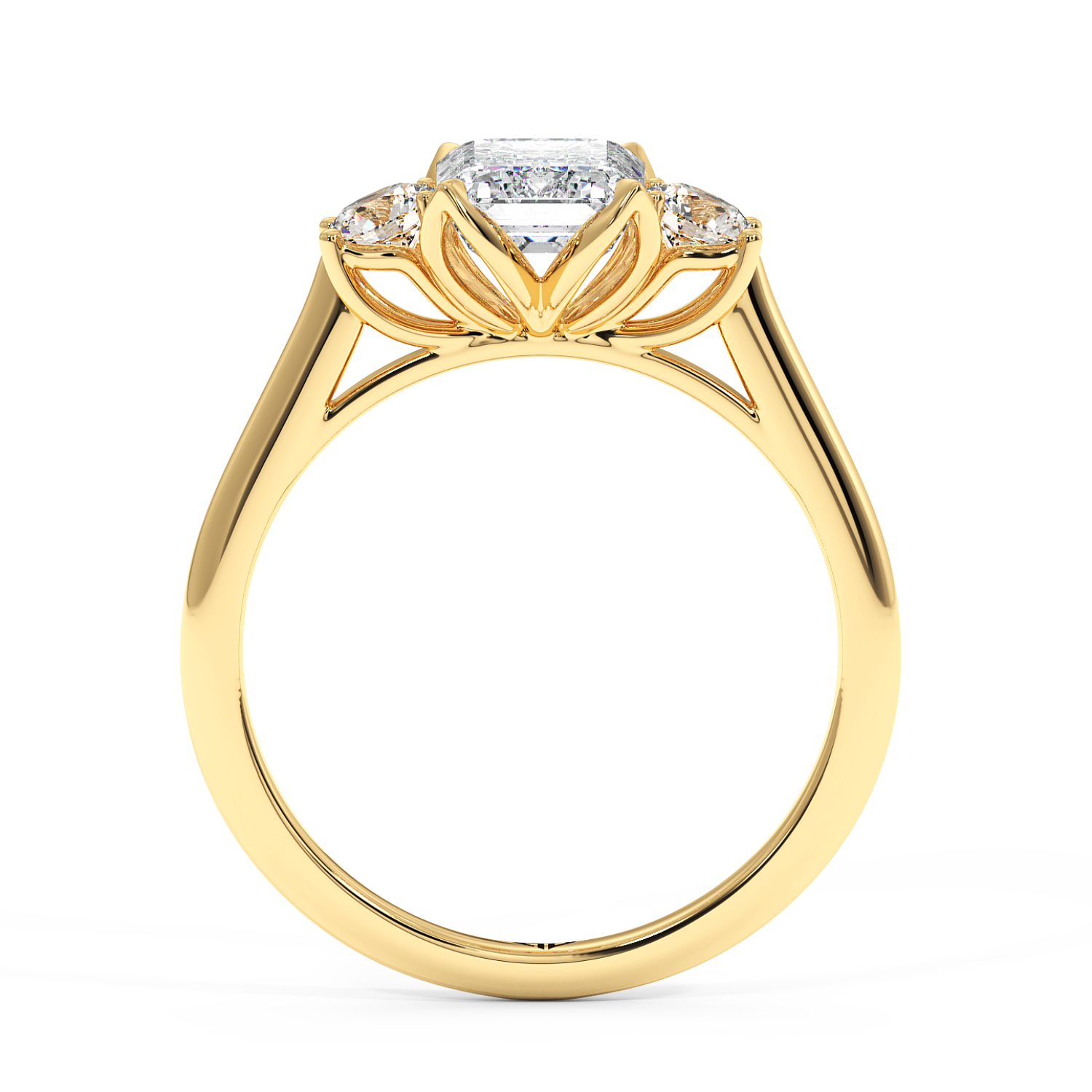 18K Yellow Gold Dolce Engagement Ring