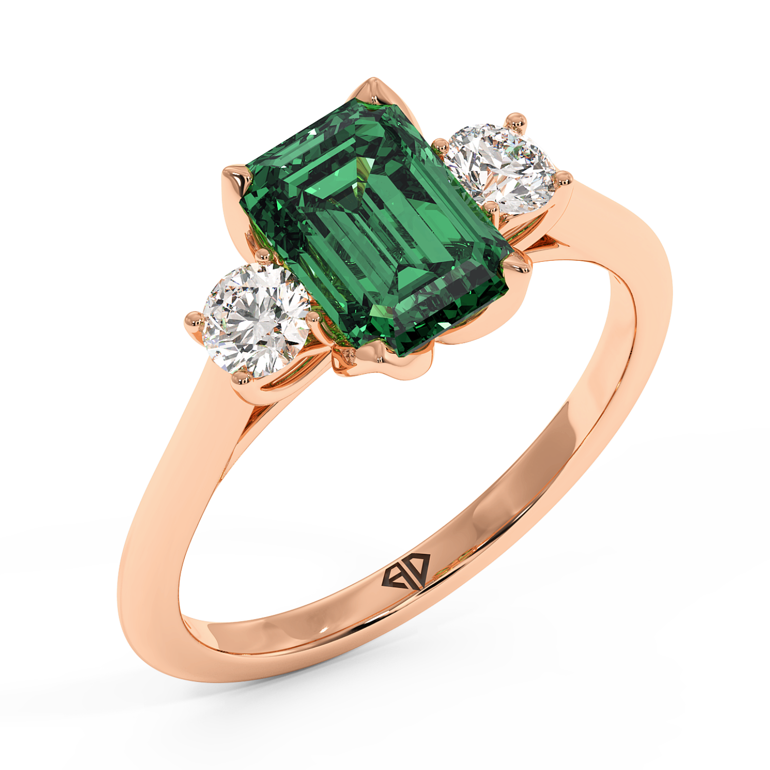 18K Rose Gold Dolce Engagement Ring